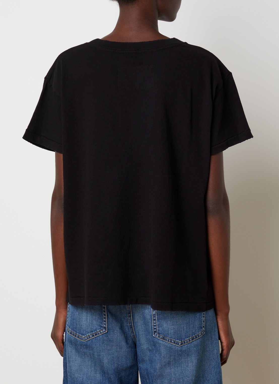 J.W. Anderson Brady T-shirt met ronde hals - achterkant 5 zwart