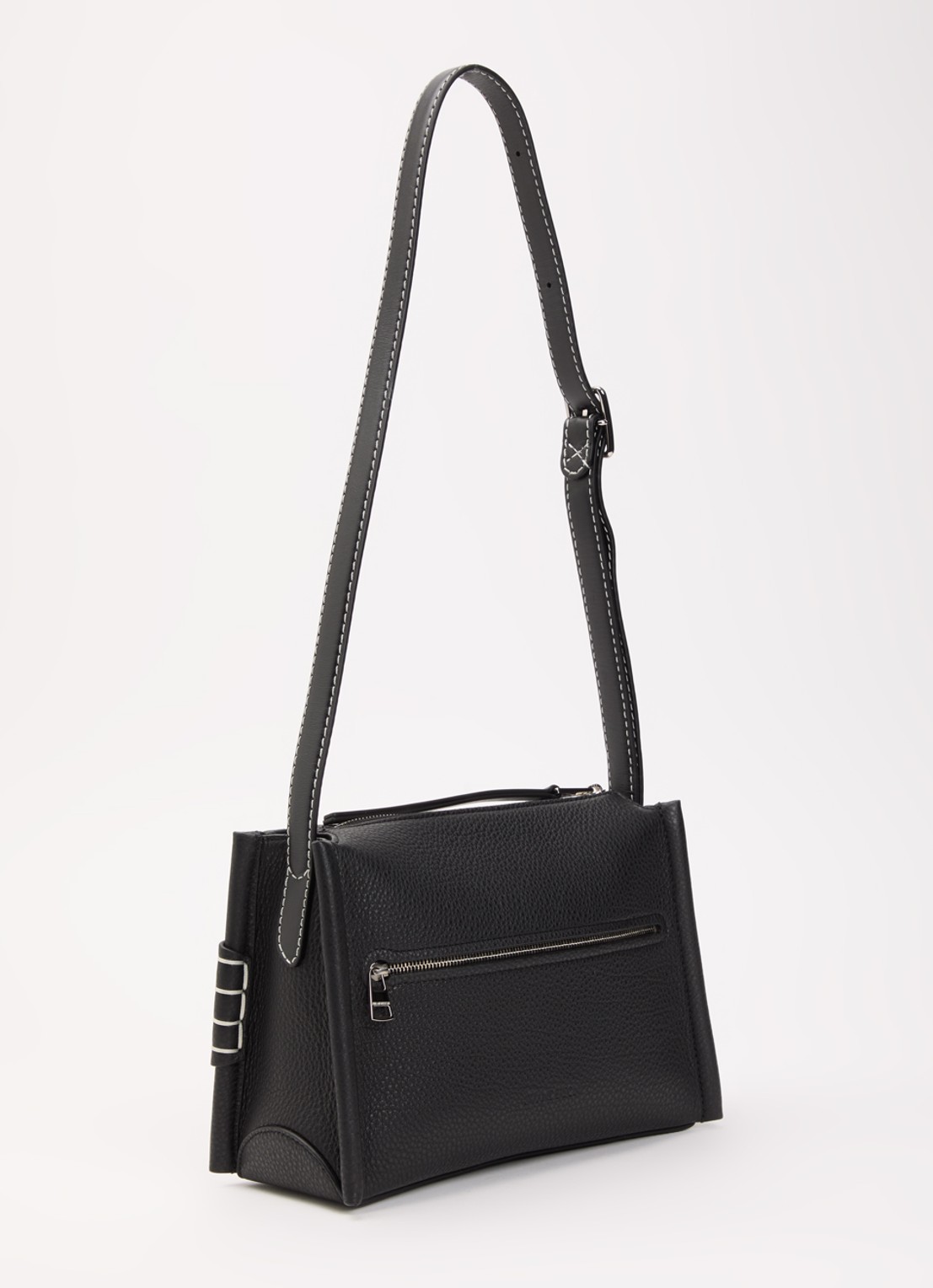 J.W. Anderson Crossbodytas van leer - achterkant zwart