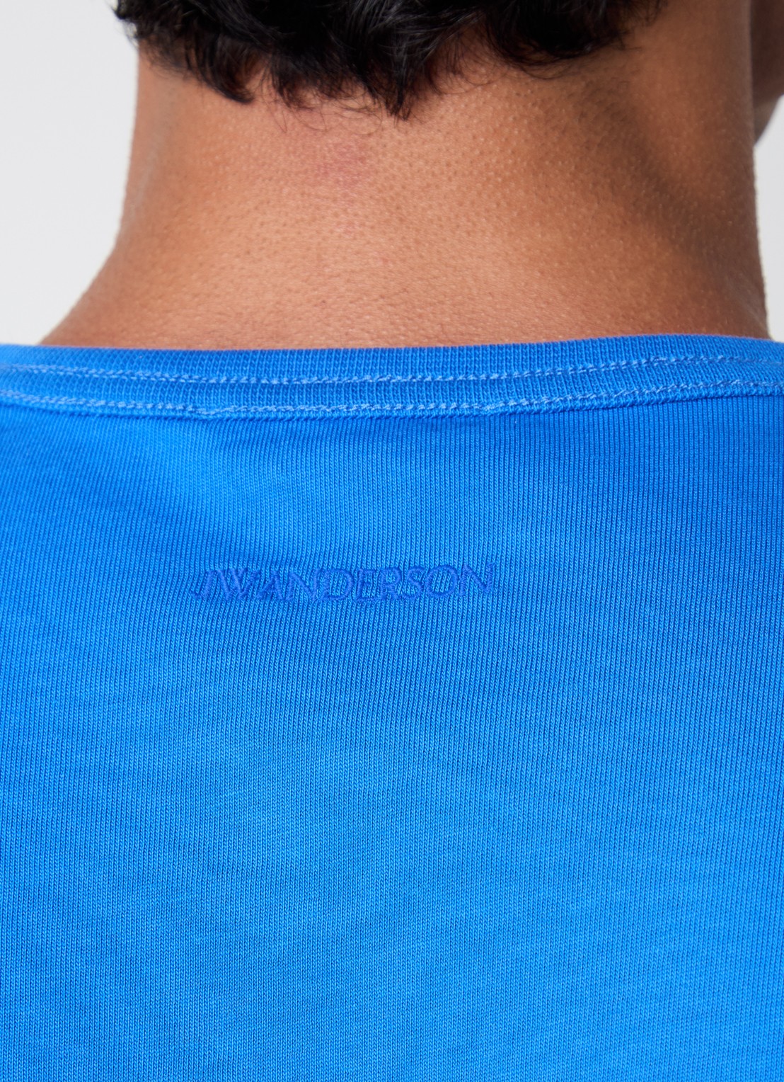 J.W. Anderson Gardener T-shirt met print - detail 4 kobaltblauw