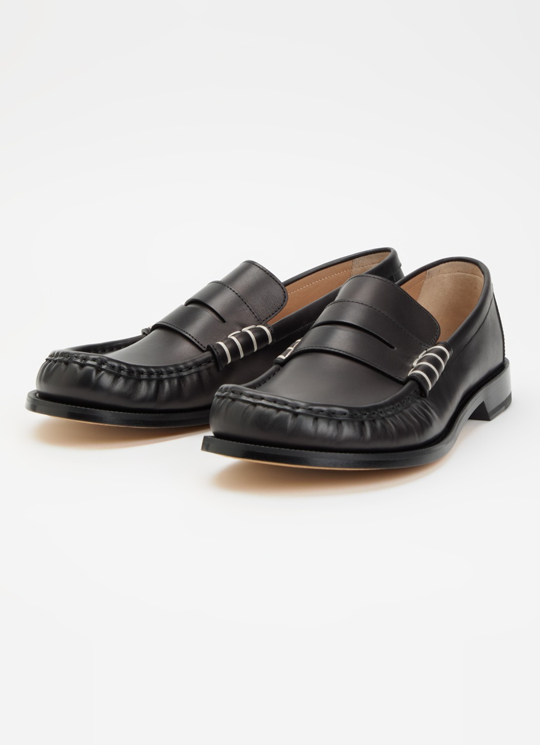 J.W. Anderson Loafer van kalfsleer - detail 2 zwart