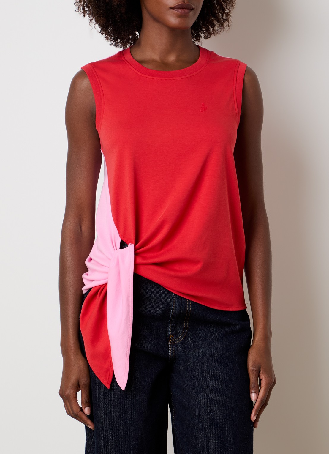 J.W. Anderson Mouwloze top met strikdetail - detail 2 rood