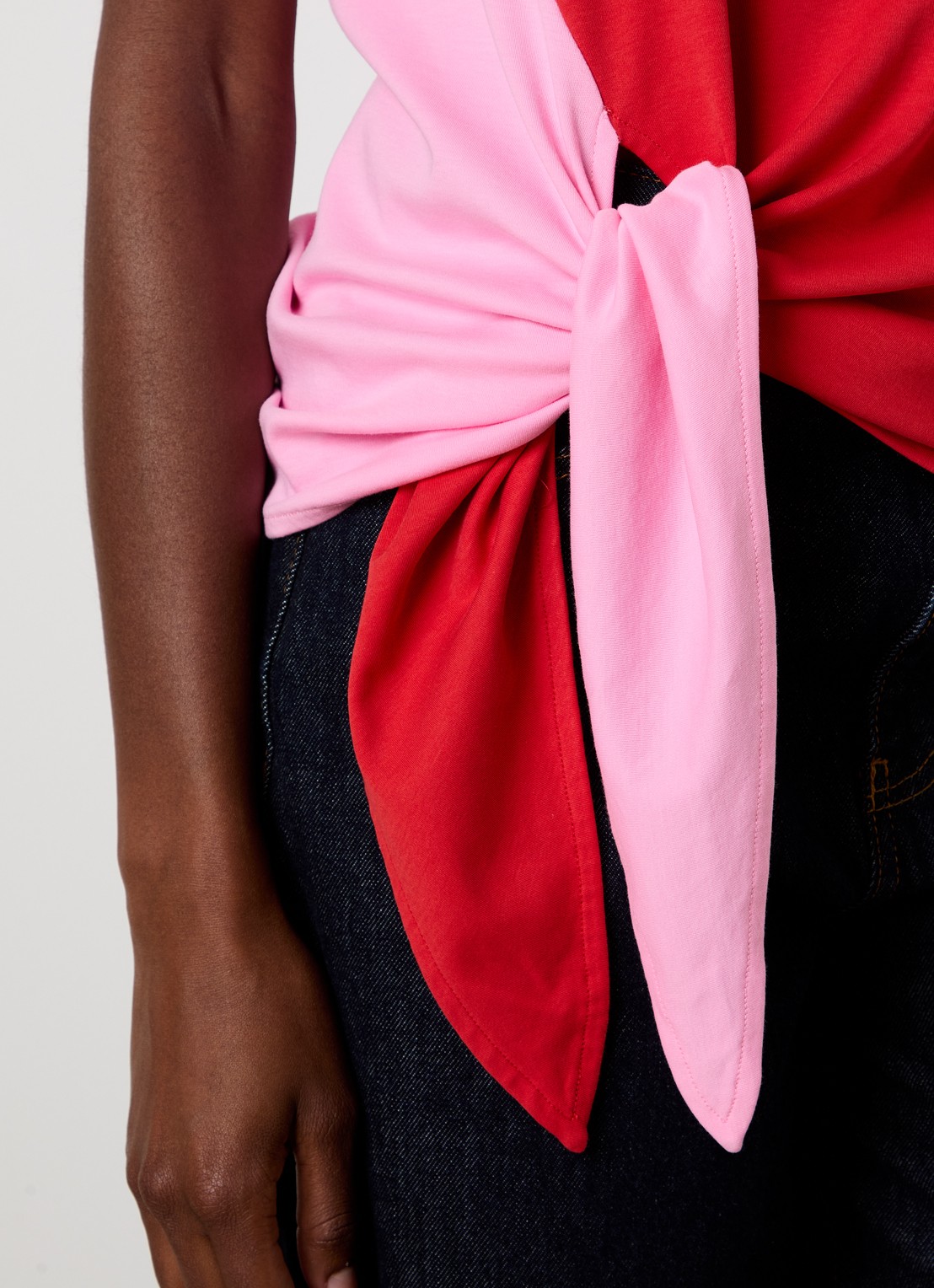 J.W. Anderson Mouwloze top met strikdetail - detail 3 rood