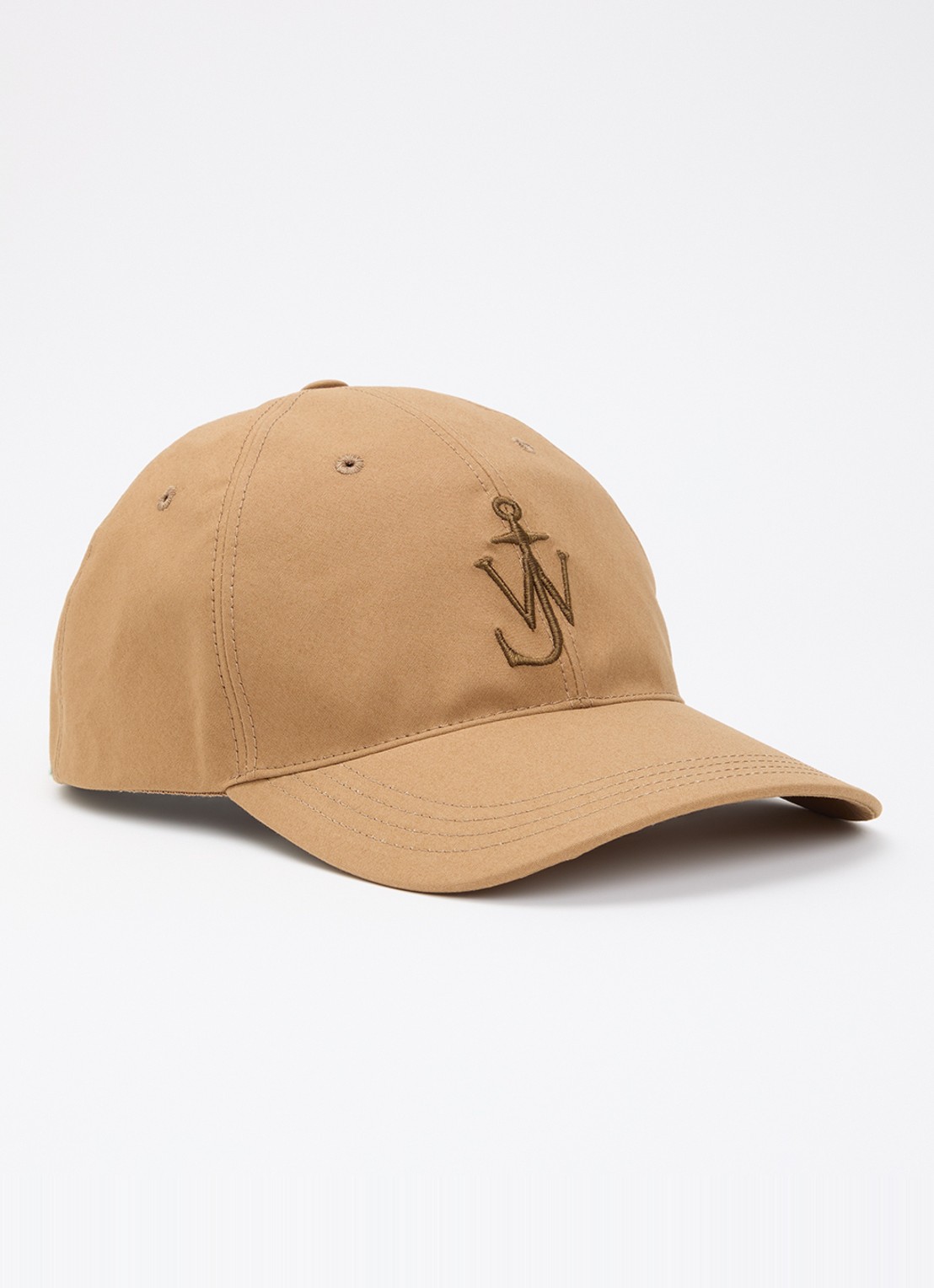 J.W. Anderson Pet met logoborduring en details van kalfsleer - voorkant camel