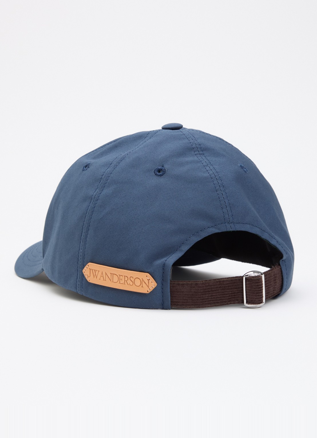 J.W. Anderson Pet met logoborduring en details van kalfsleer - detail 2 petrol