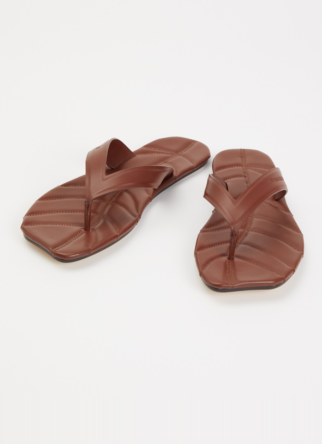J.W. Anderson Slipper van kalfsleer - detail 2 bruin