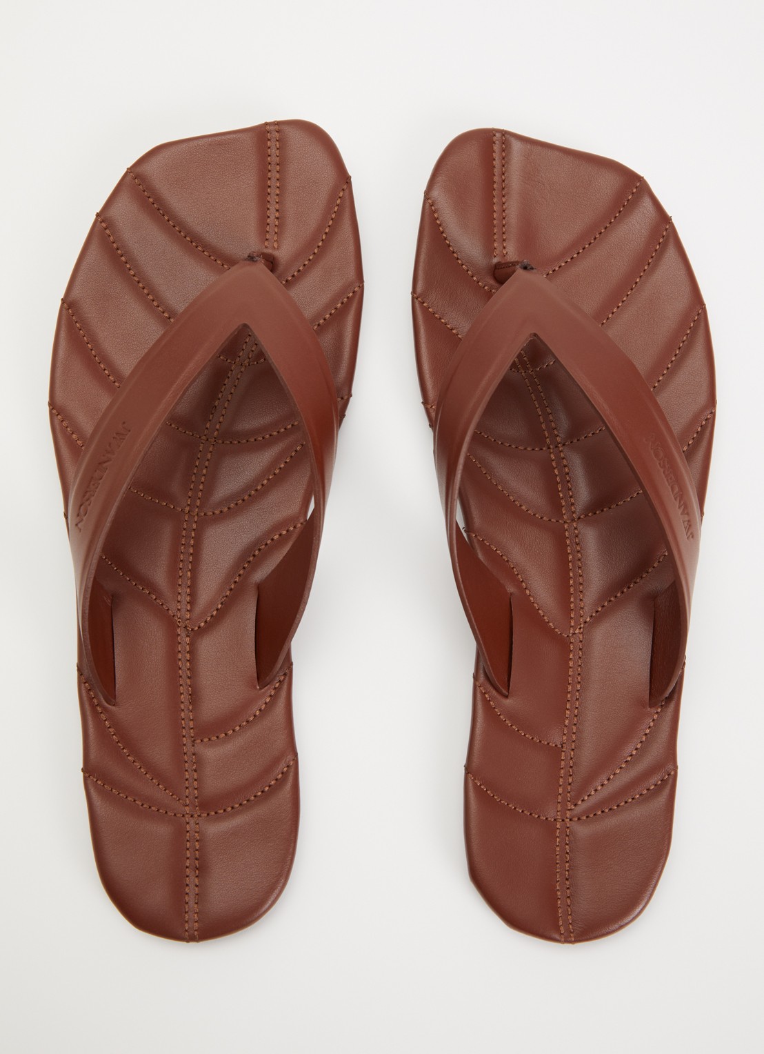 J.W. Anderson Slipper van kalfsleer - detail 3 bruin