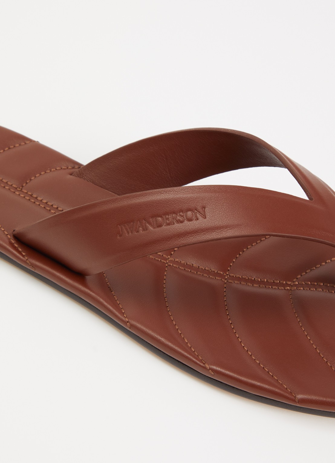 J.W. Anderson Slipper van kalfsleer - detail 5 bruin