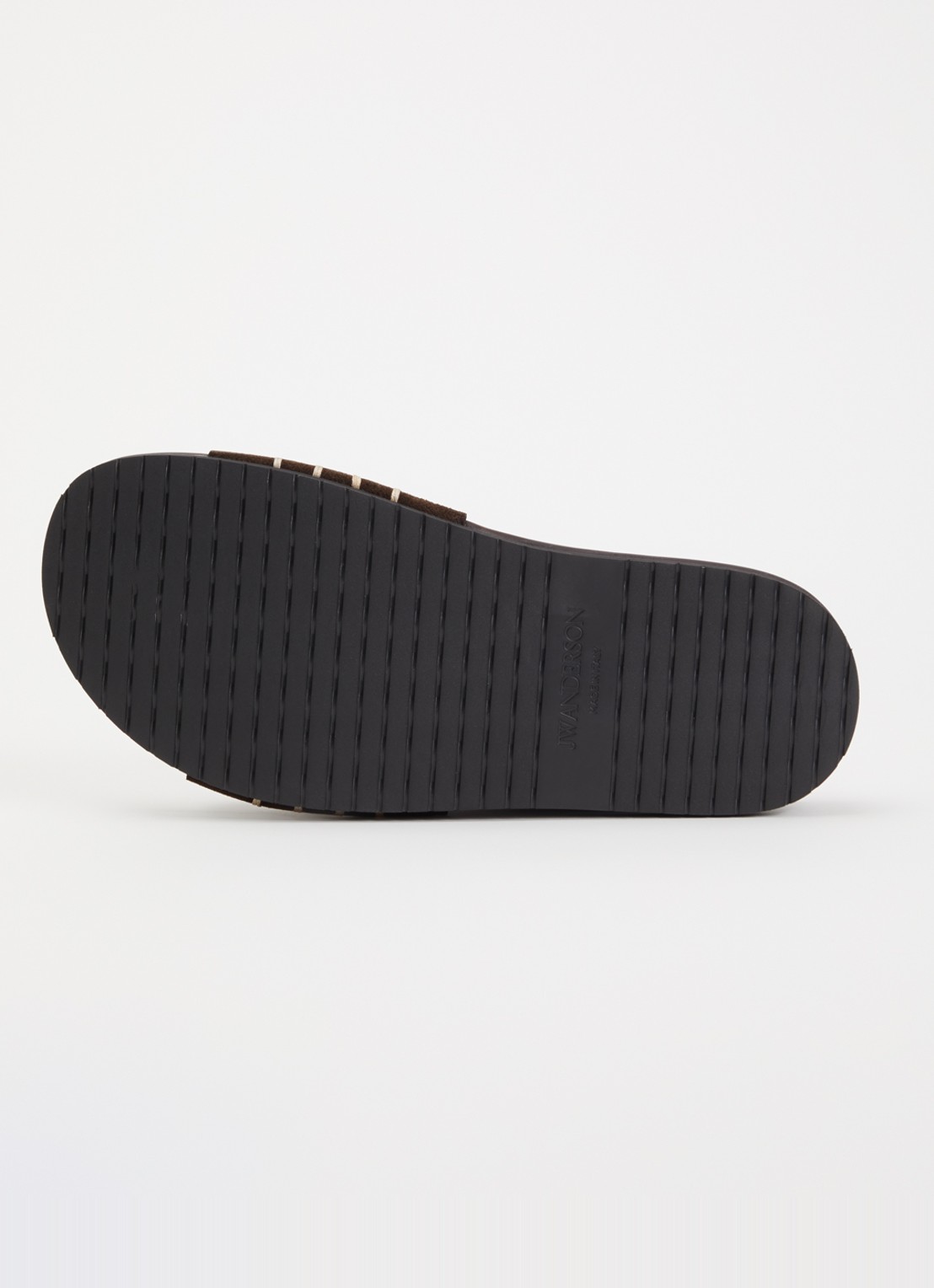 J.W. Anderson Slipper van suède - detail 4 bruin