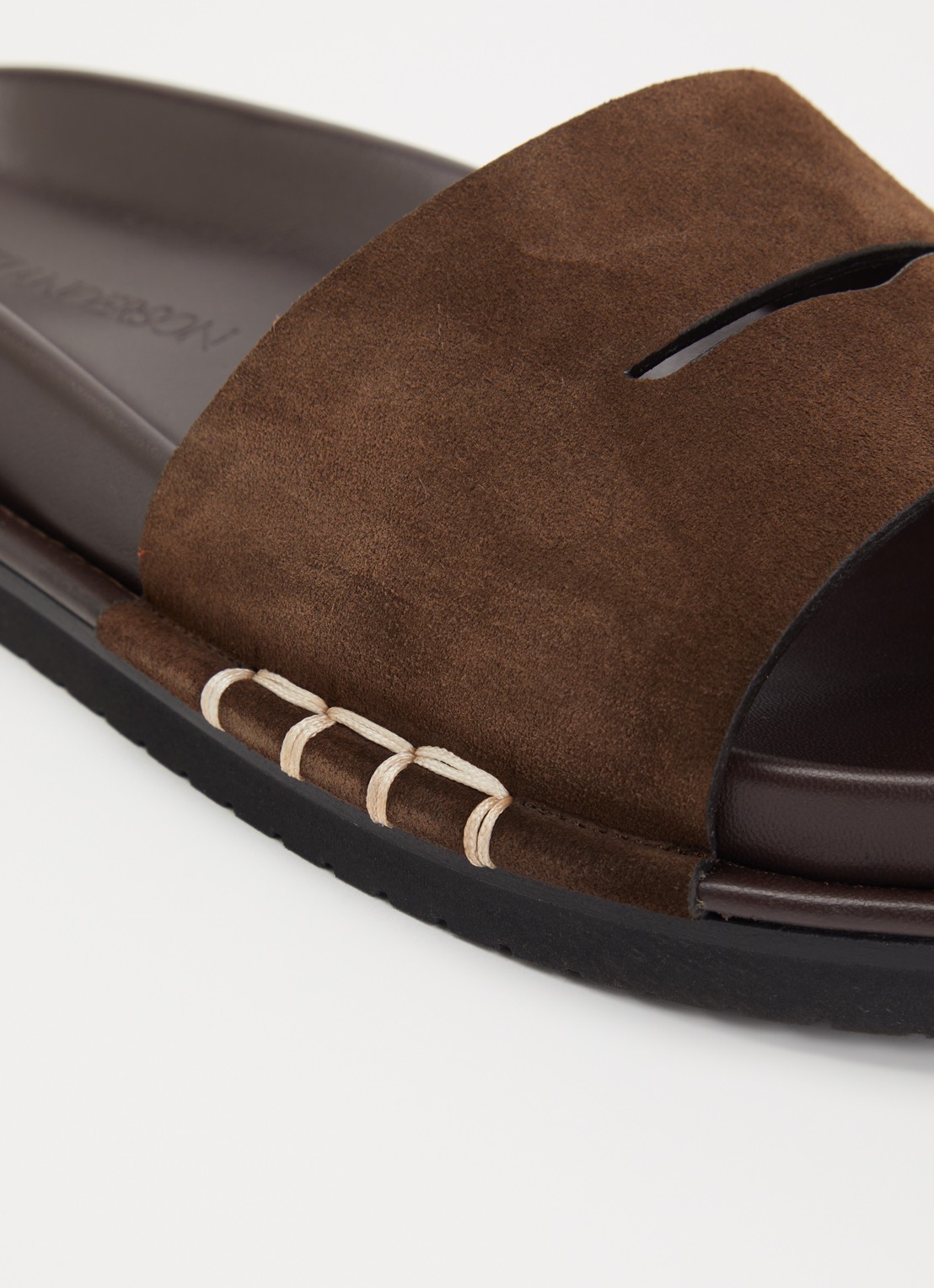 J.W. Anderson Slipper van suède - detail 5 bruin
