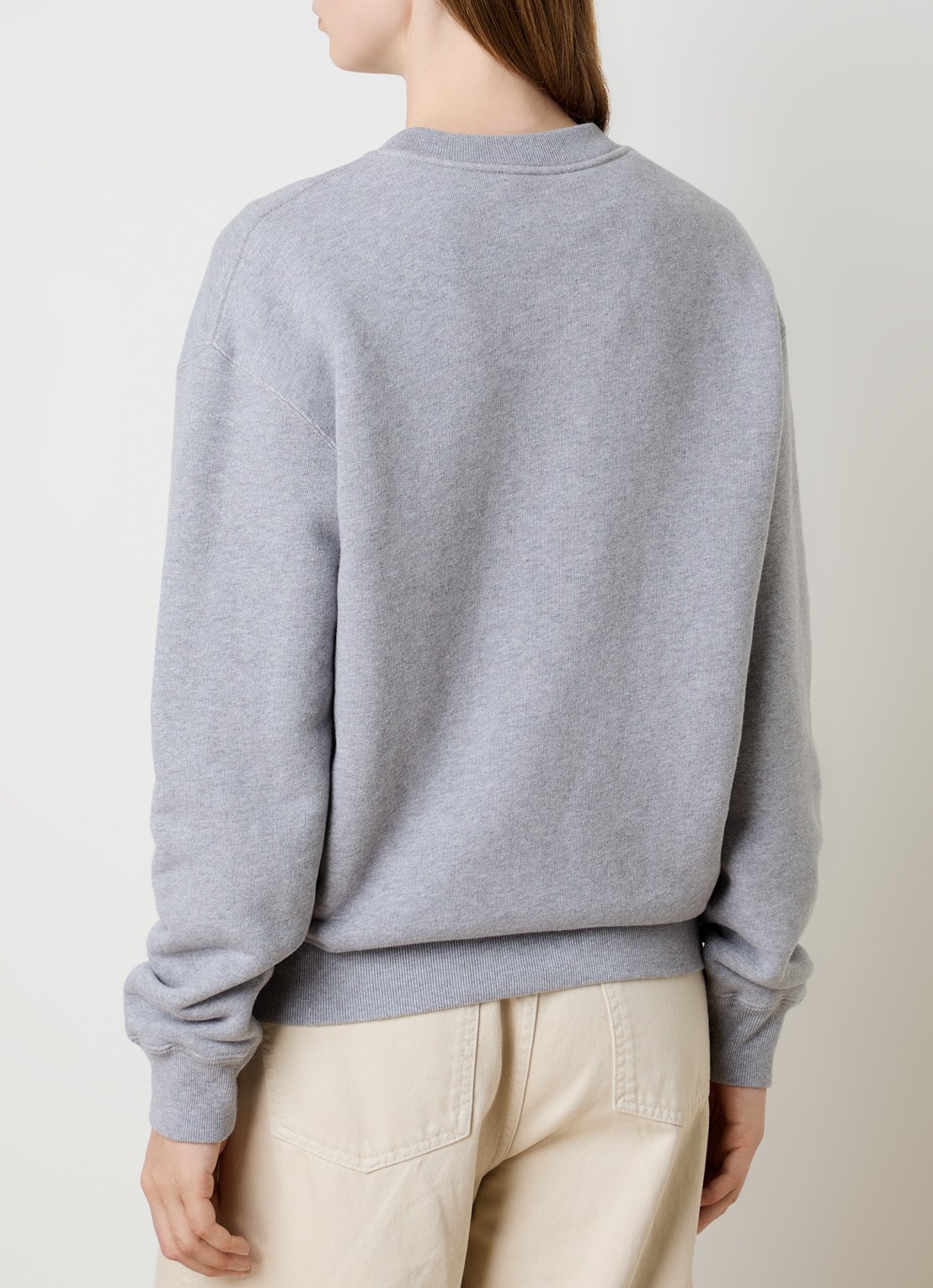 J.W. Anderson Sweater met logoborduring - achterkant 5 grijsmele
