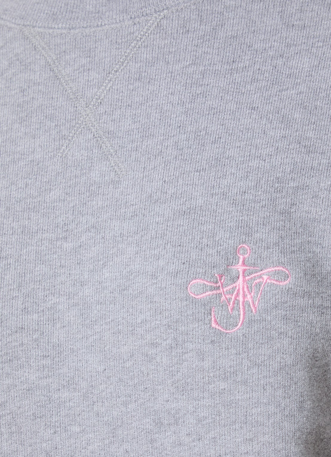 J.W. Anderson Sweater met logoborduring - detail 2 grijsmele