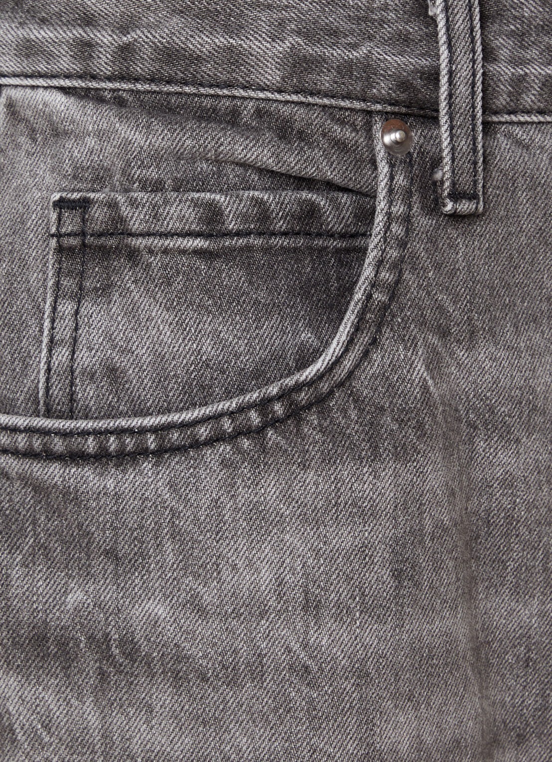 J.W. Anderson Terese high waist wide leg jeans met gekleurde wassing - detail 4 lichtgrijs