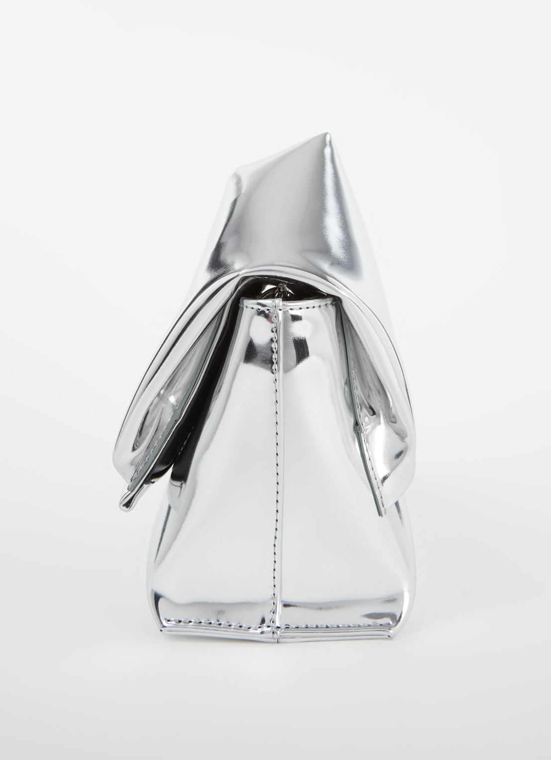 J.W. Anderson Twister Mirror Midi handtas met metallic finish - detail 4 zilver