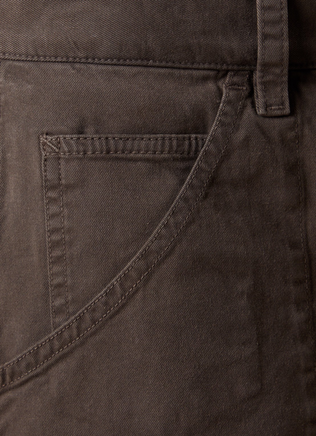J.W. Anderson Whitney high waist straight fit broek met steekzakken - detail 3 lichtbruin