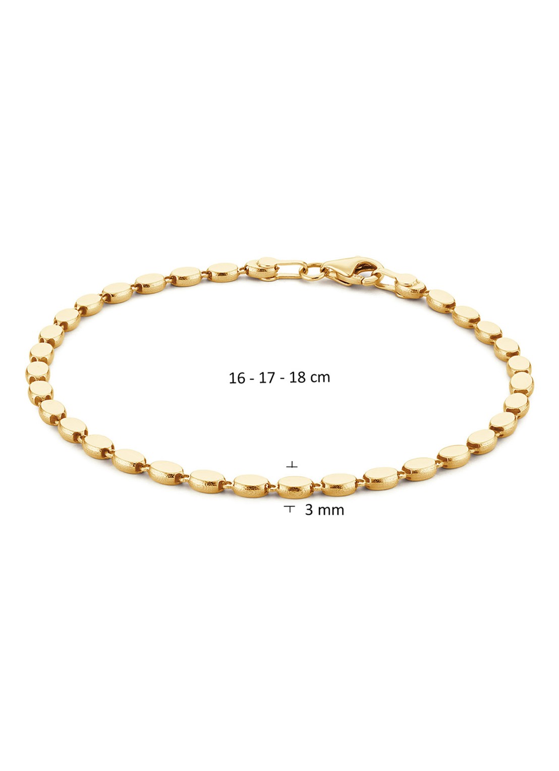 Jackie 14K Gold Bo-Kaap armband van 14 karaat geelgoud - detail 4 goud