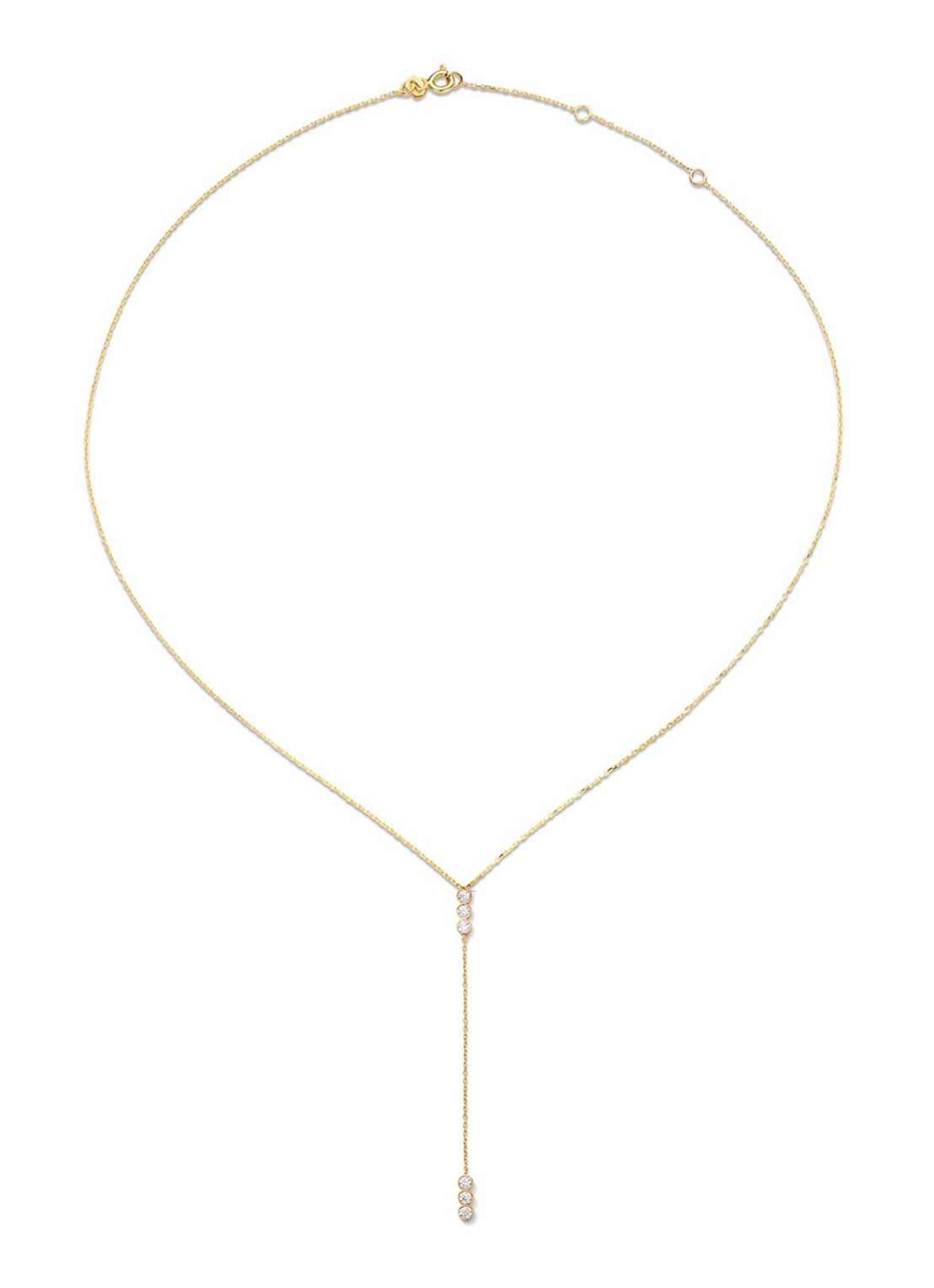 Jackie 14K Gold Cape Point ketting van 14 karaat geelgoud - detail 3 goud