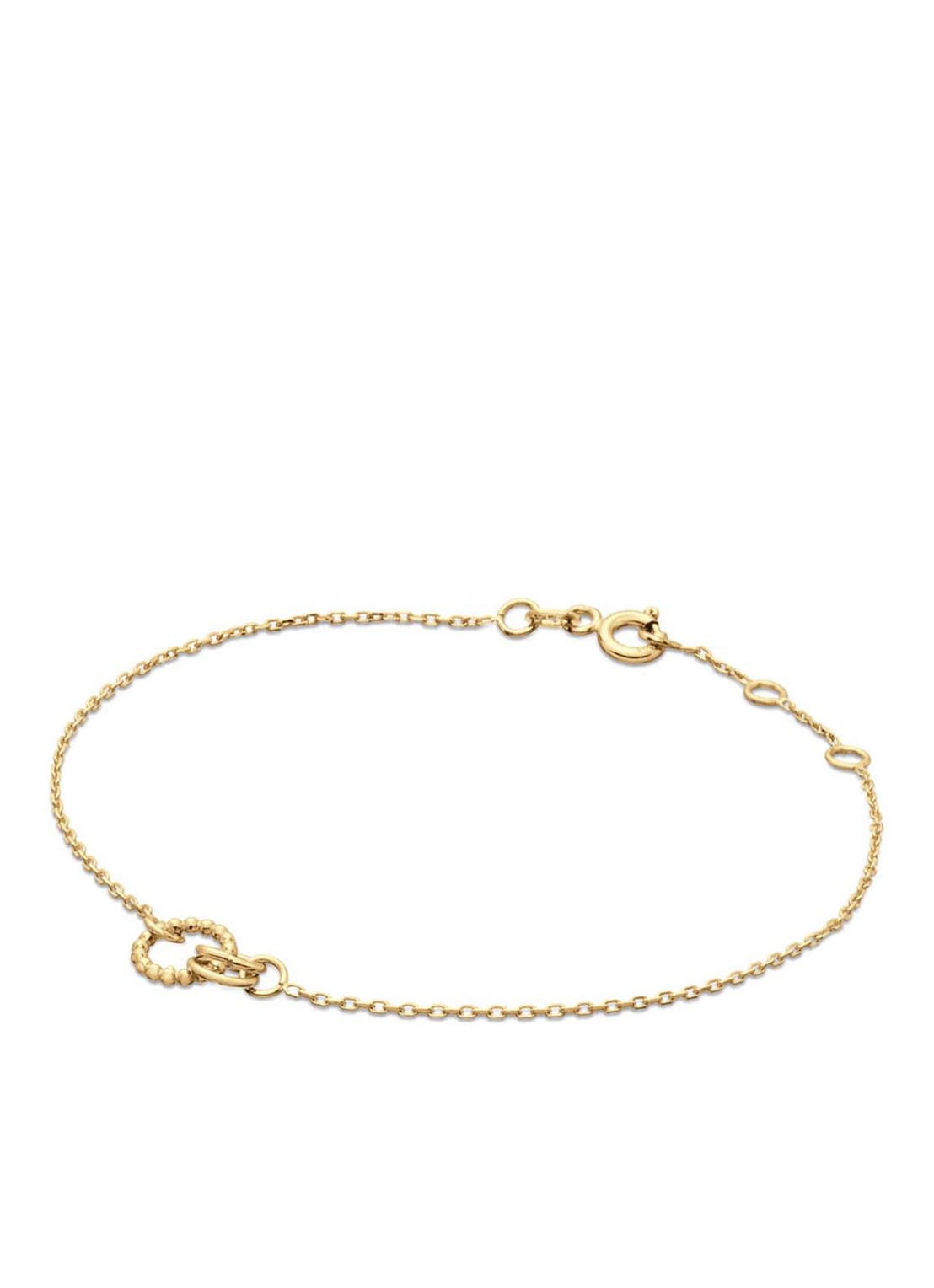 Jackie 14K Gold Castello armband van 14 karaat geelgoud - voorkant geelgoud