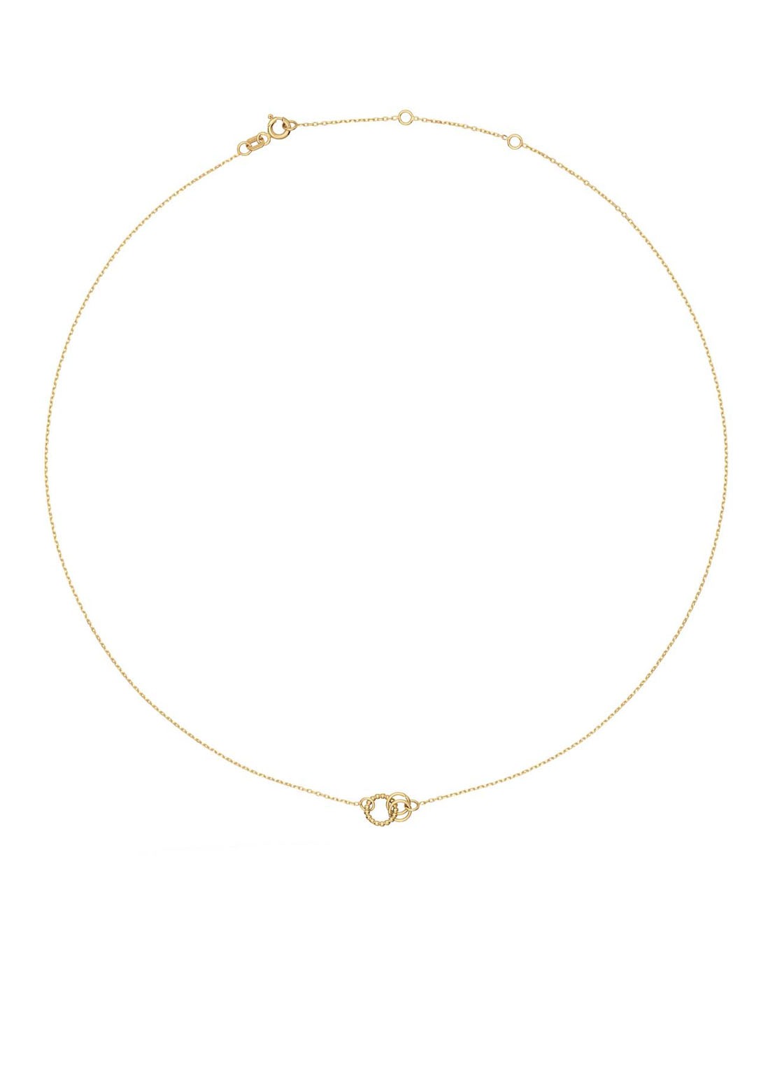 Jackie 14K Gold Castello ketting van 14 karaat geelgoud - detail 2 geelgoud