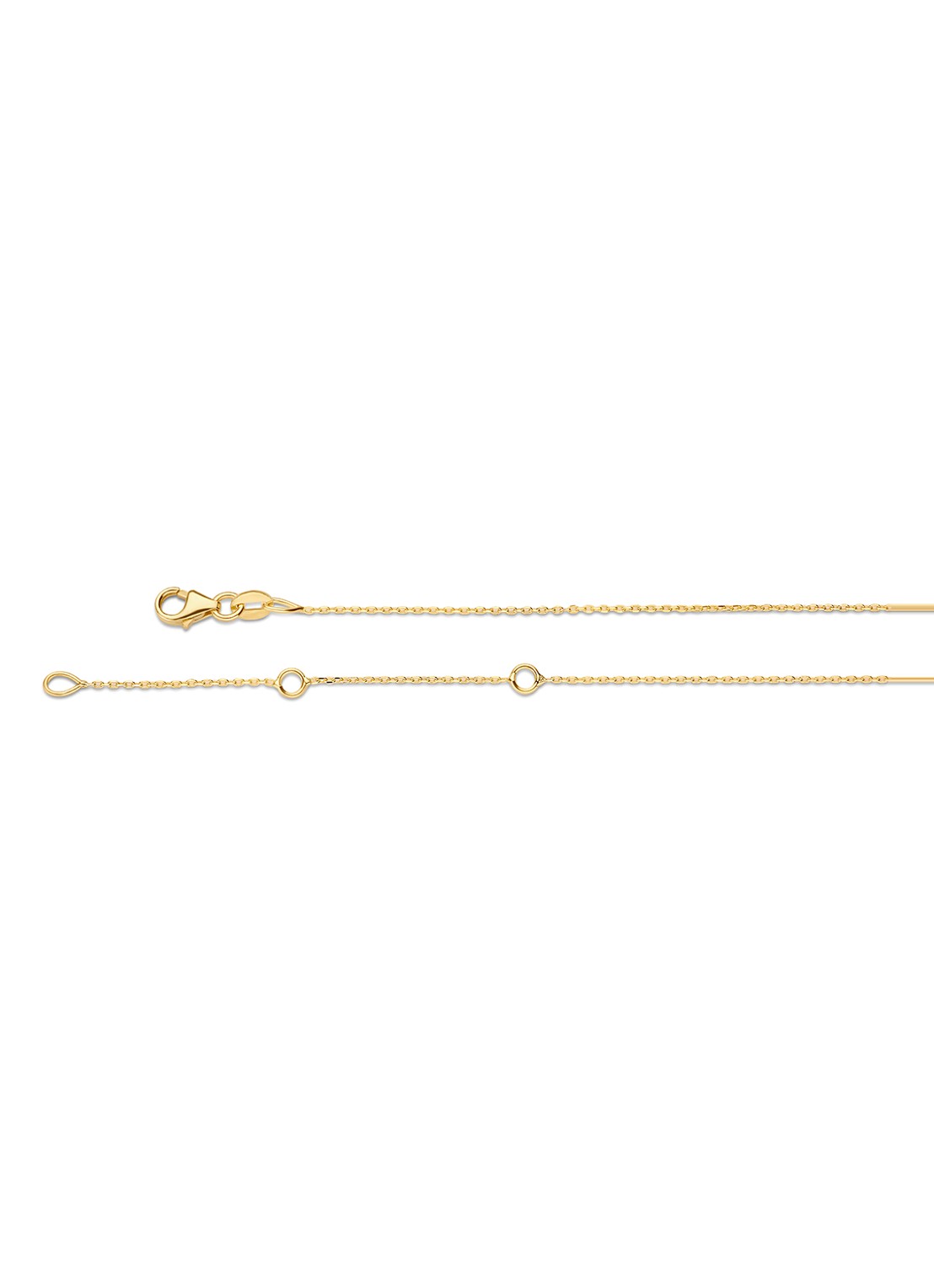 Jackie 14K Gold Ketting van 14 karaat geelgoud - detail geelgoud