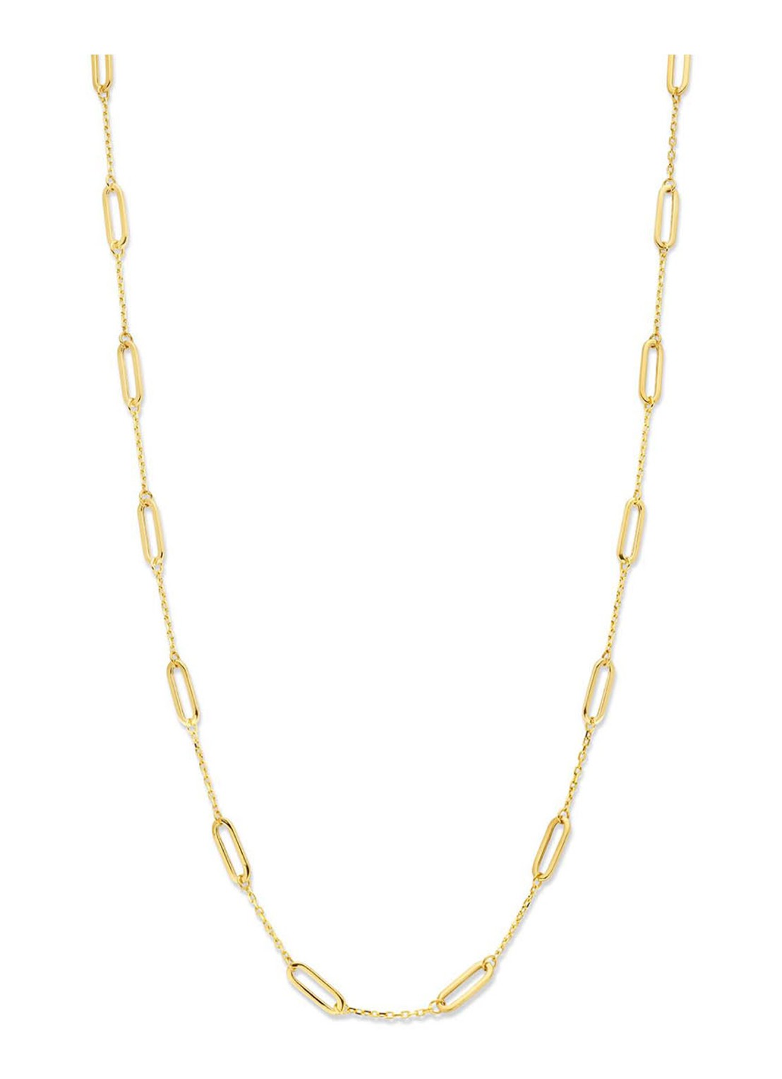 Jackie 14K Gold Las Ramblas ketting van 14 karaat geelgoud - voorkant 2 geelgoud