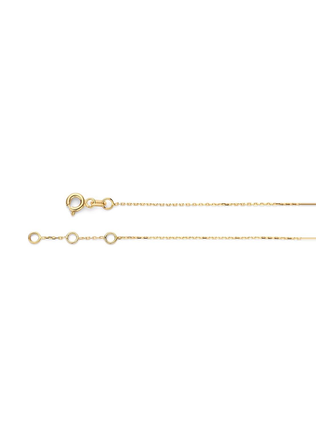 Jackie 14K Gold Love bedelarmband van 14 karaat geelgoud  - voorkant 6 geelgoud