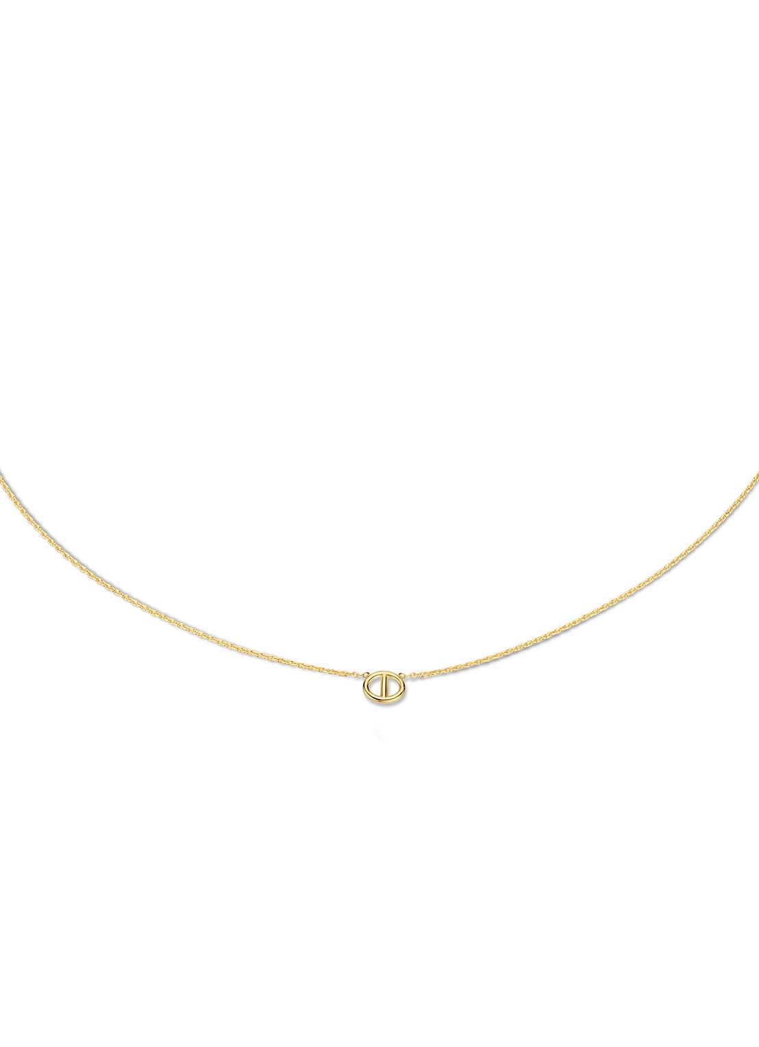Jackie 14K Gold Marine ketting van 14 karaat geelgoud - voorkant 2 geelgoud