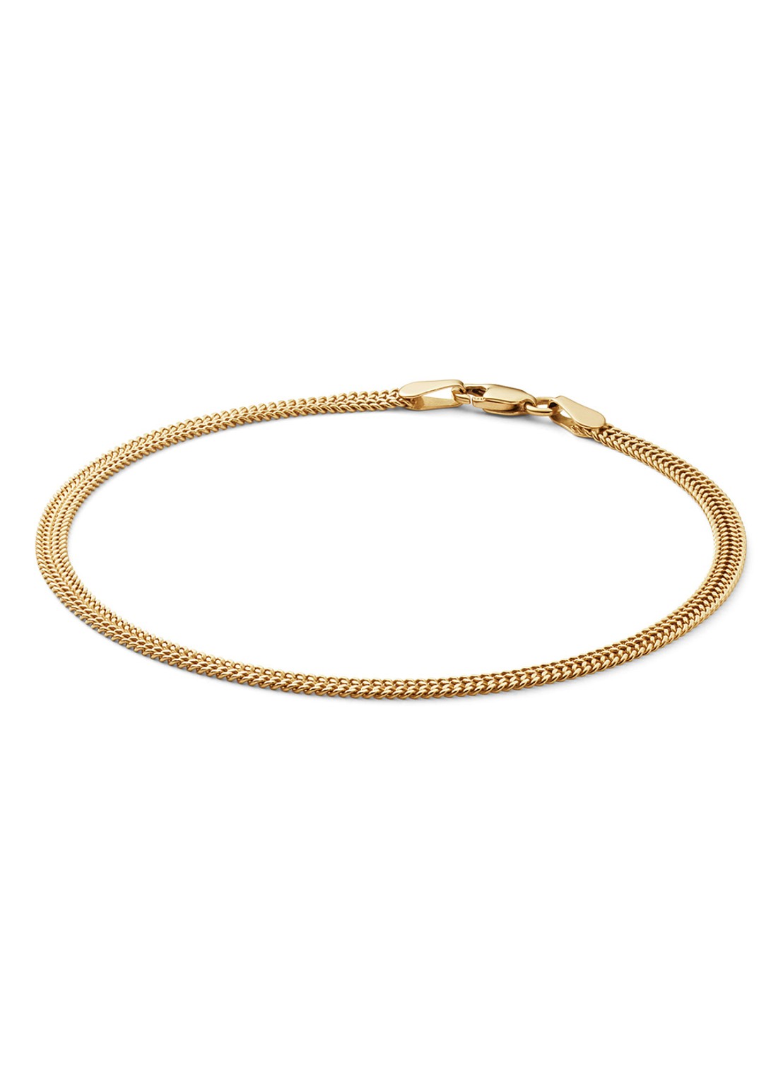 Jackie 14K Gold Table Mountain armband van 14 karaat geelgoud - voorkant 2 goud