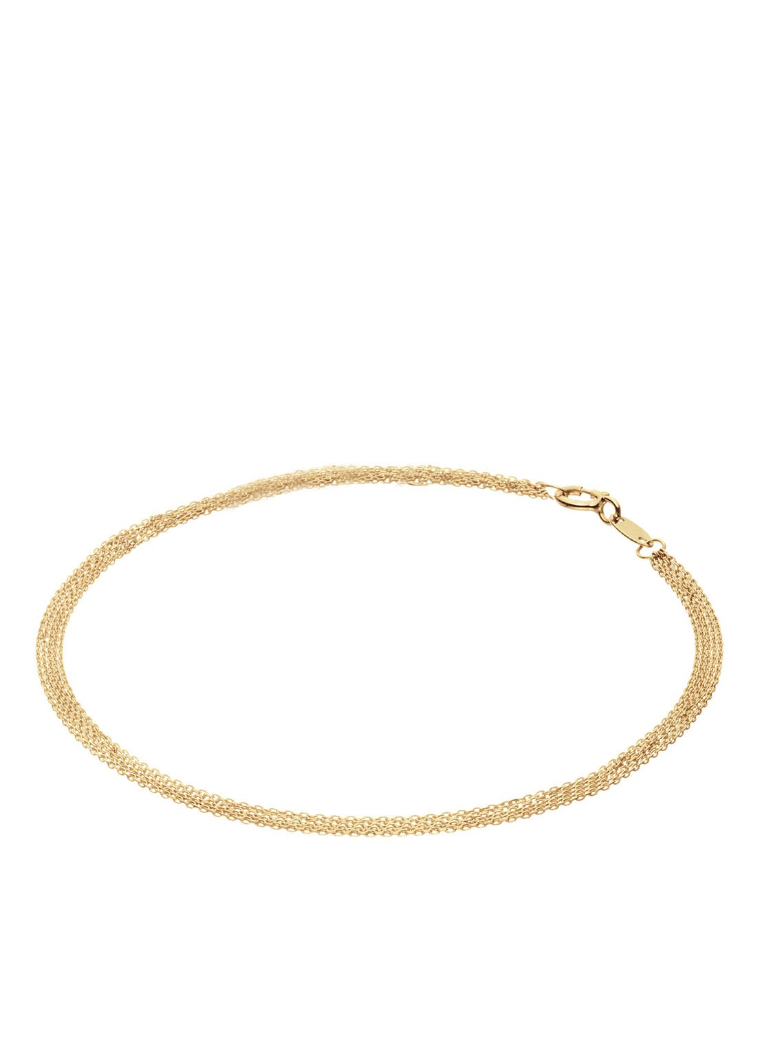 Jackie 14K Gold Waterfall armband van 14 karaat geelgoud - voorkant goud