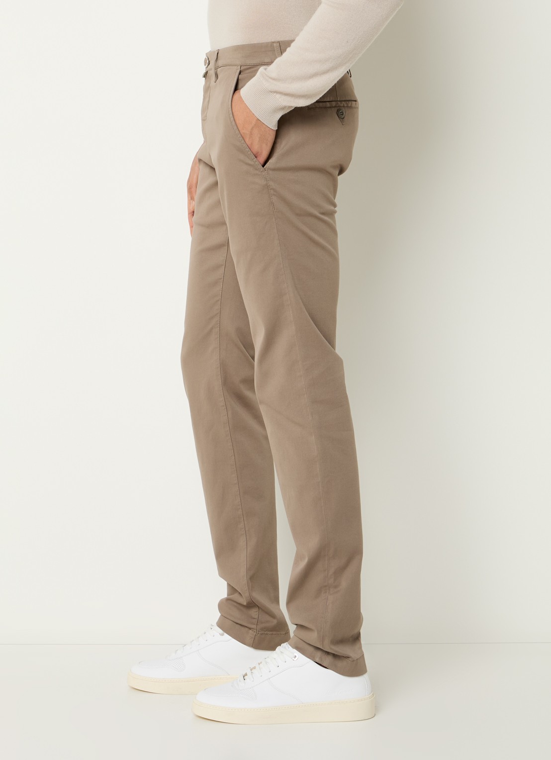 Jacob Cohën Bobby slim fit chino met steekzakken - detail 5 zand