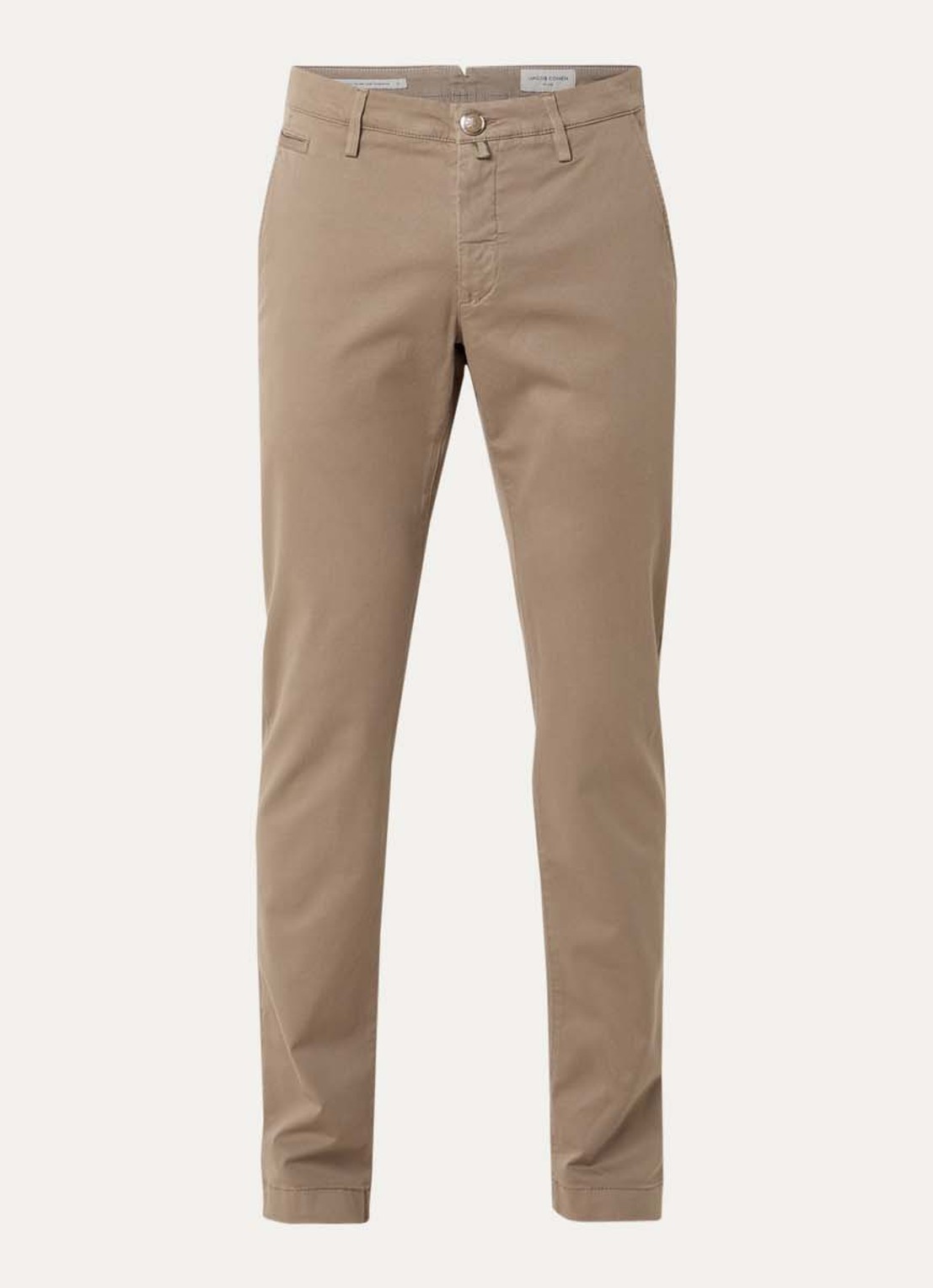 Jacob Cohën Bobby slim fit chino met steekzakken - voorkant 2 zand