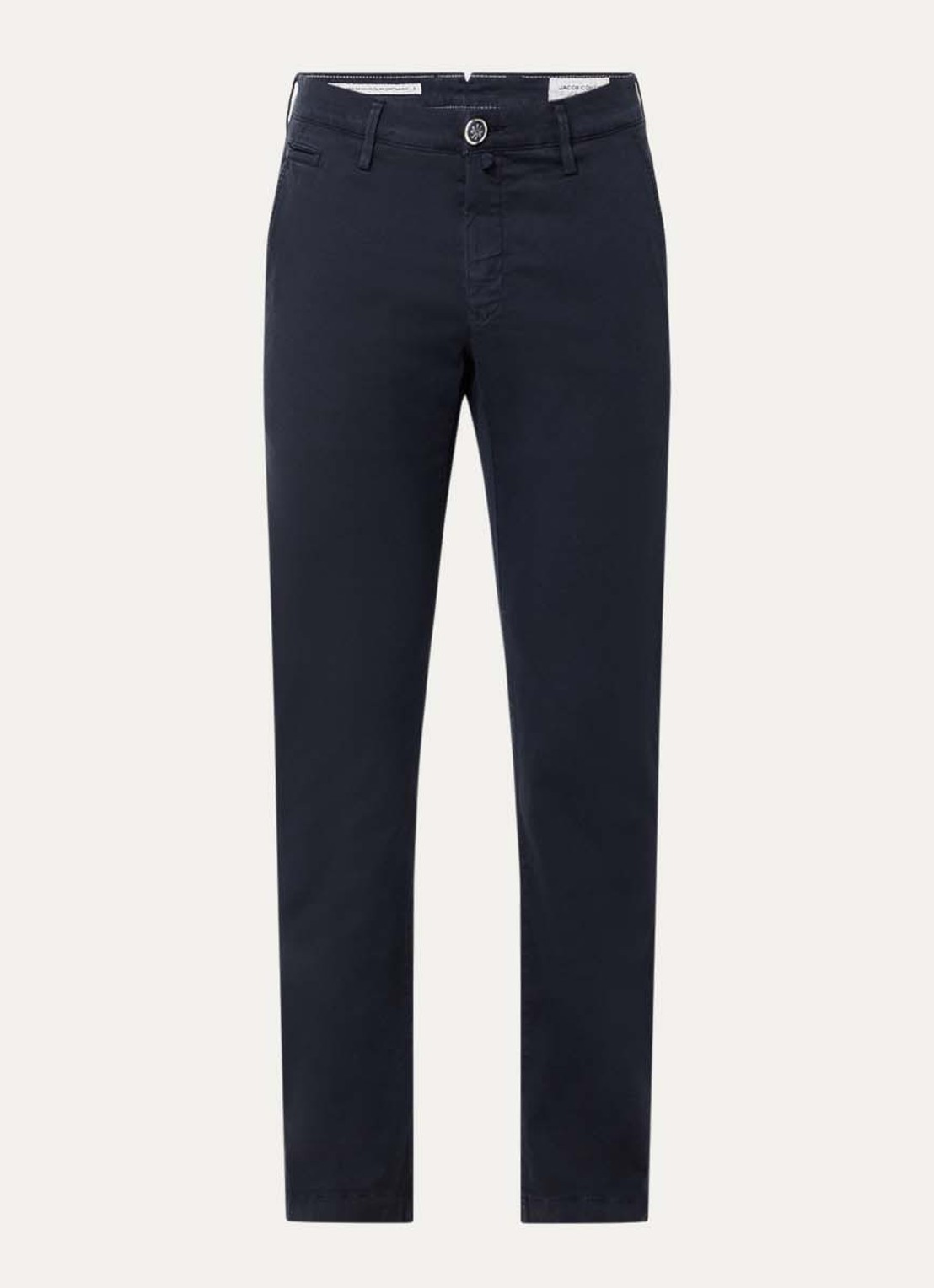 Jacob Cohën Bobby slim fit chino met steekzakken - voorkant 2 donkerblauw