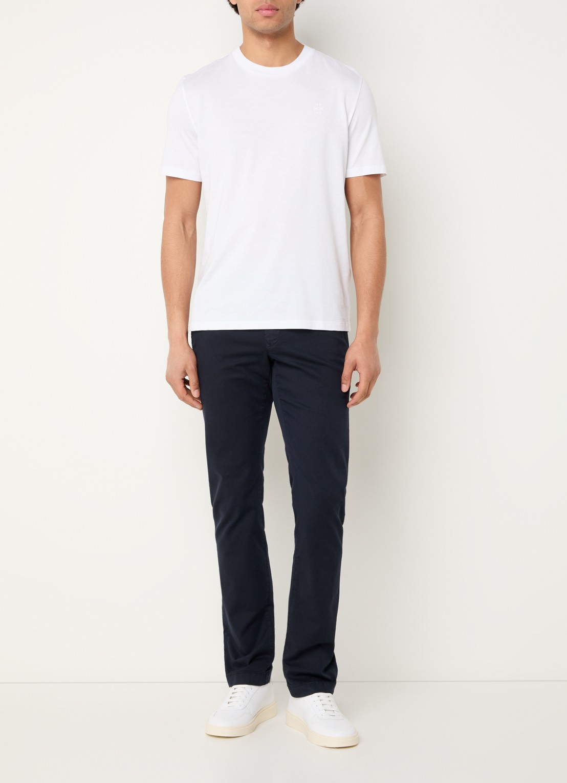 Jacob Cohën Bobby slim fit chino met steekzakken - voorkant 3 donkerblauw
