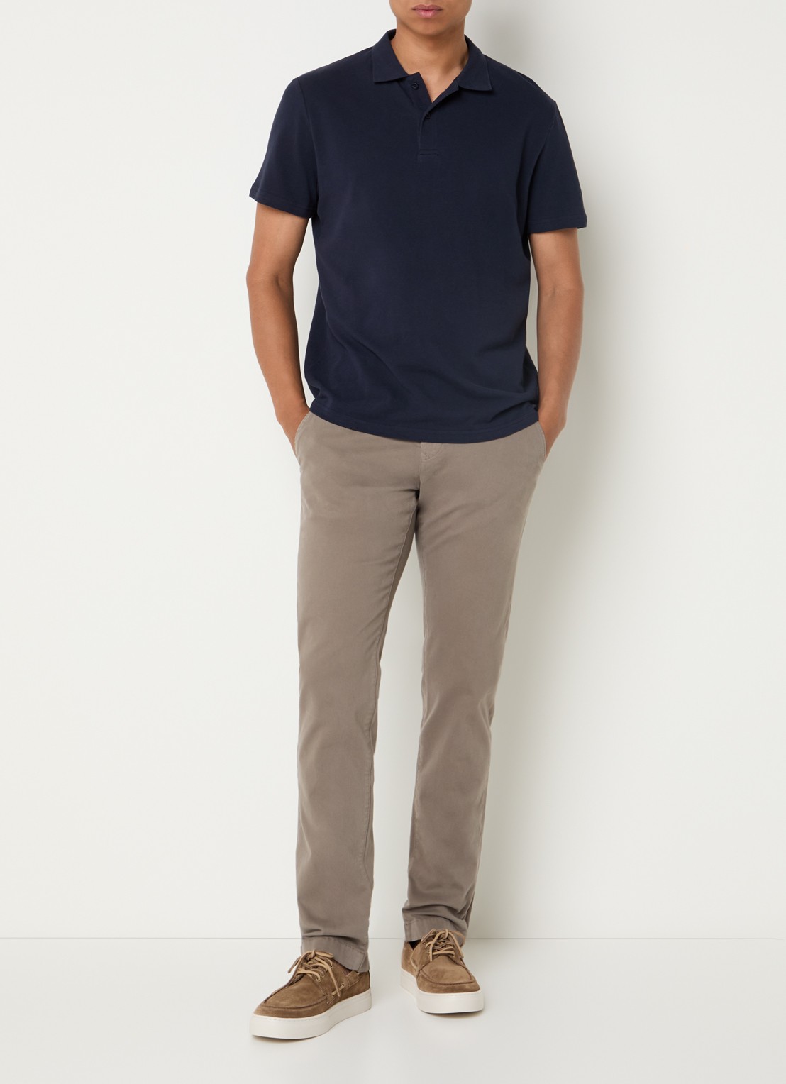 Jacob Cohën Bobby slim fit chino met steekzakken - voorkant 5 grijs