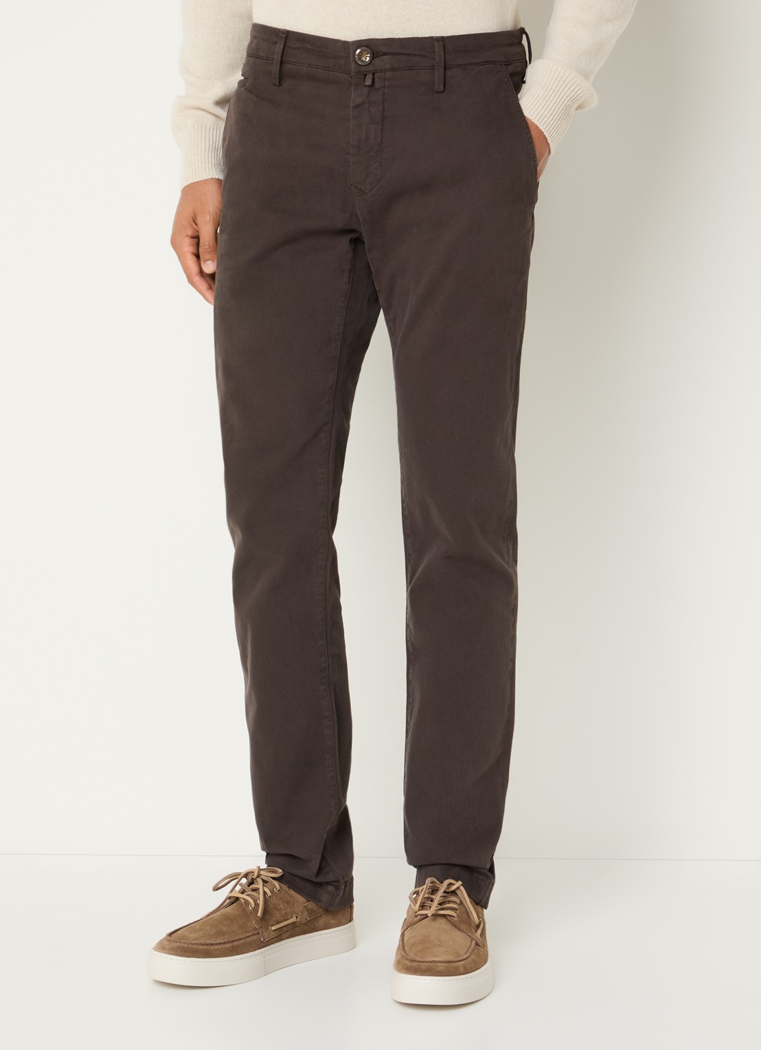 Jacob Cohën Bobby slim fit chino met stretch - detail 3 bruin