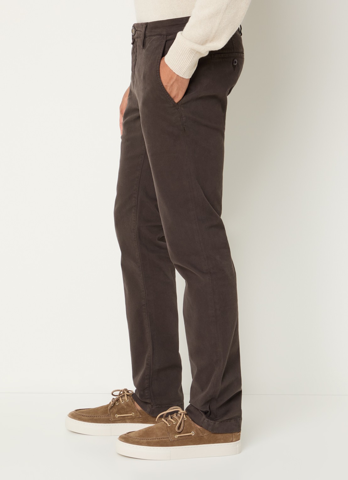 Jacob Cohën Bobby slim fit chino met stretch - detail 4 bruin