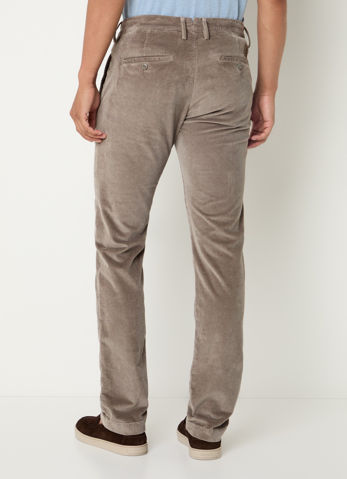 Jacob Cohën Bobby straight fit broek van corduroy - achterkant 5 grijs