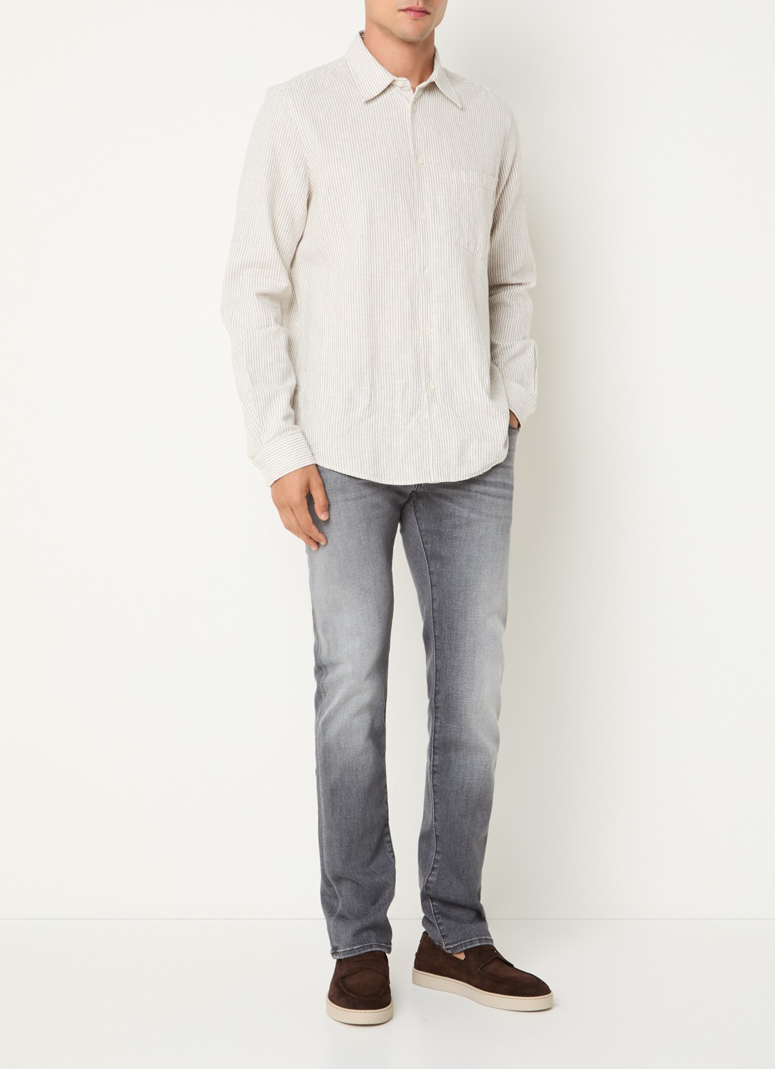 Jacob Cohën Nick 600D slim fit jeans met gekleurde wassing - voorkant 2 grijs
