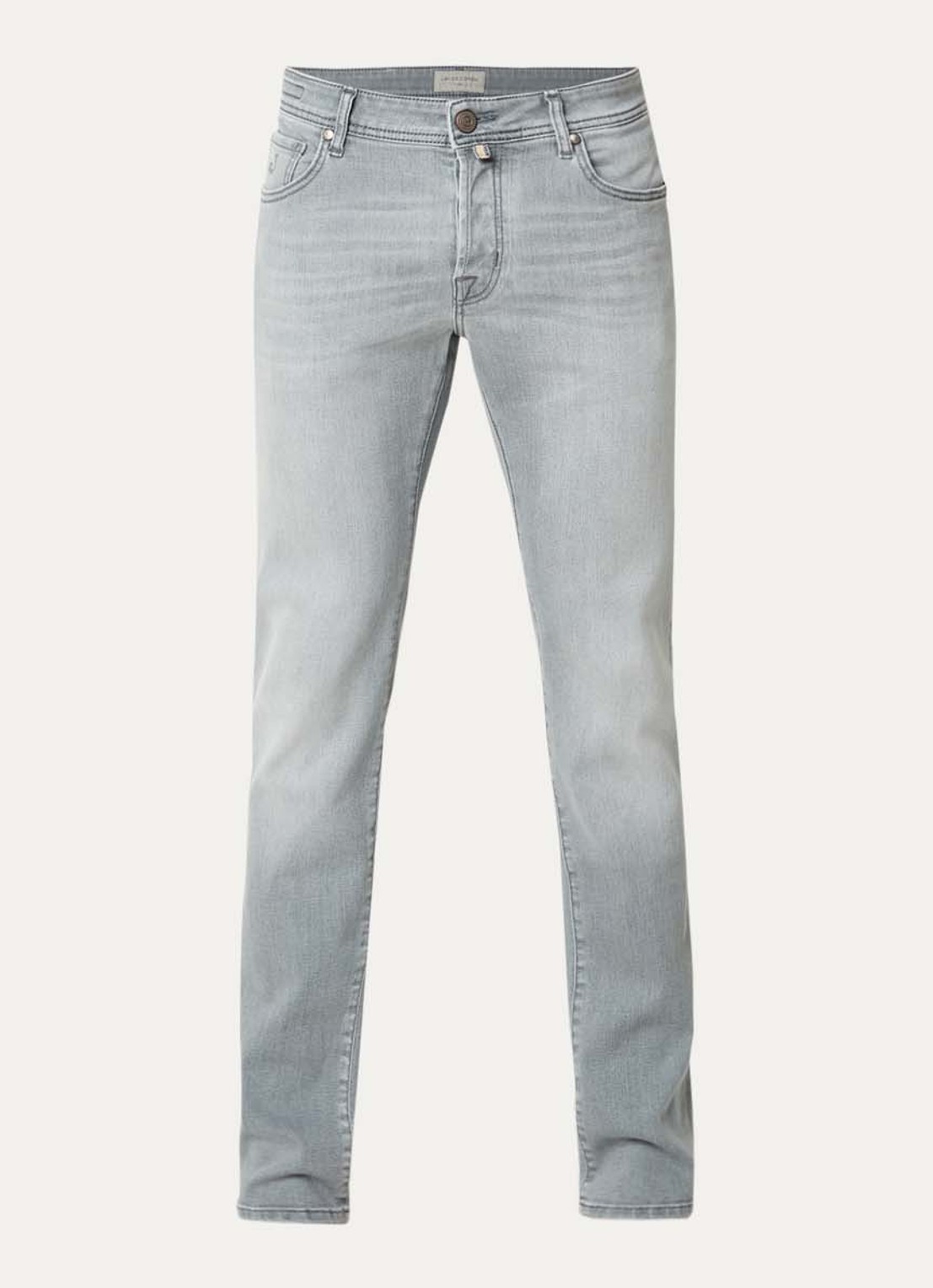 Jacob Cohën Nick skinny jeans met gekleurde wassing - voorkant 4 lichtgrijs