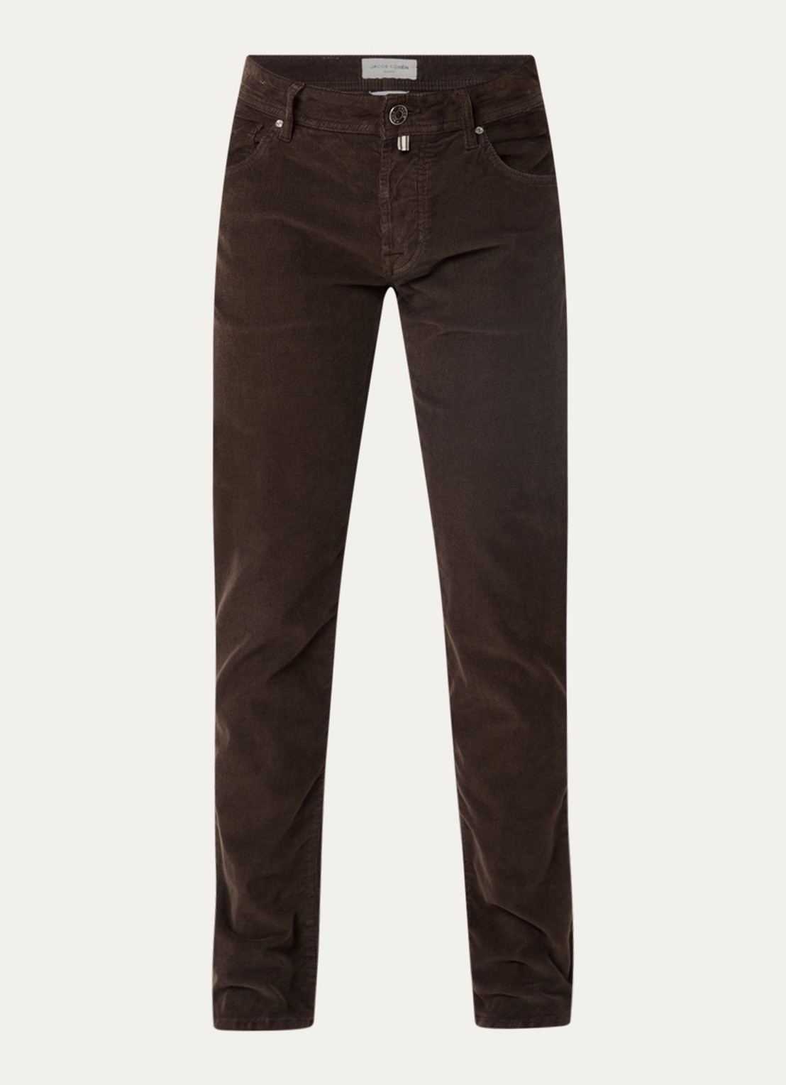 Jacob Cohën Nick slim fit broek van corduroy - voorkant 3 bruin