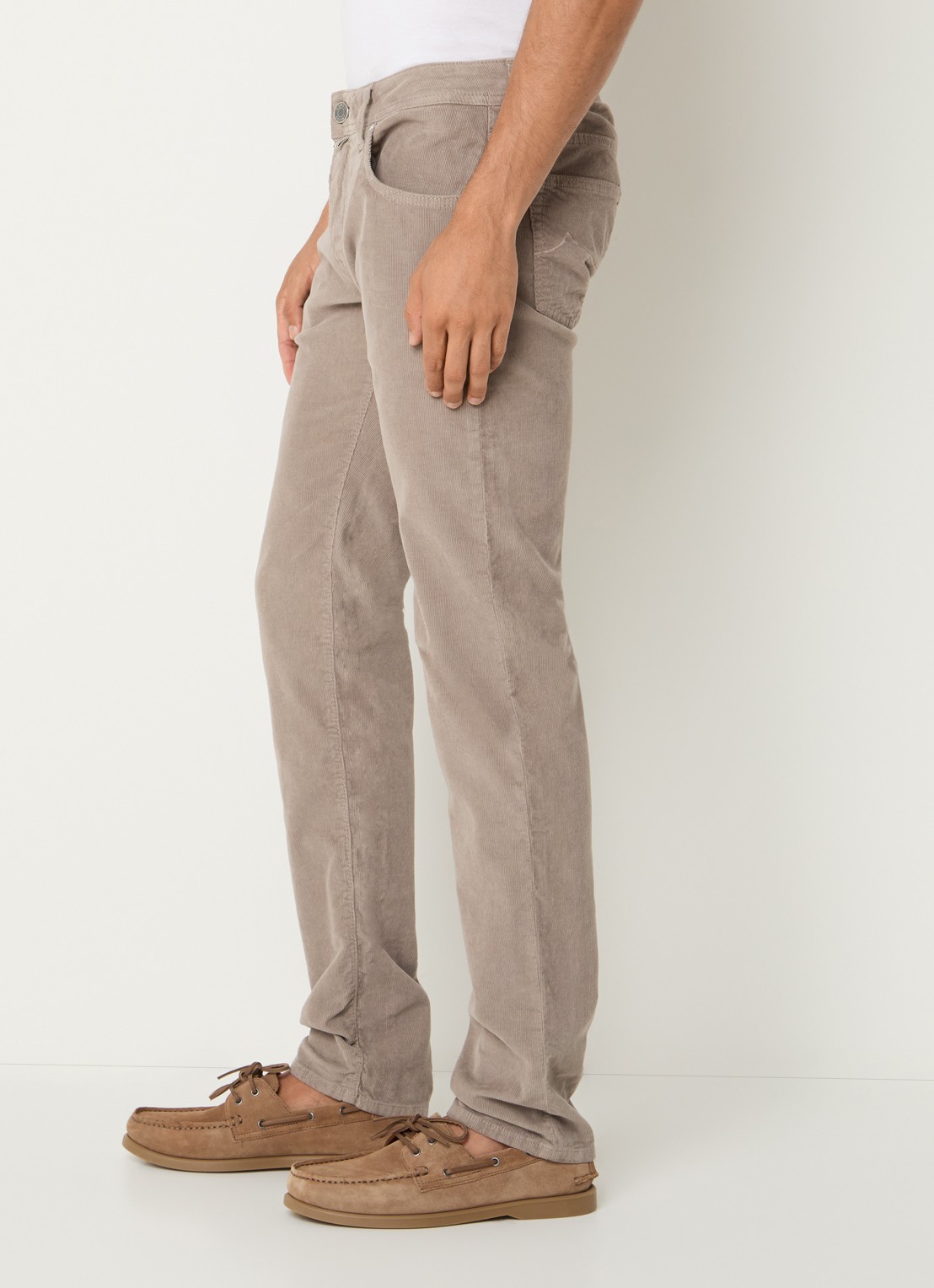 Jacob Cohën Nick slim fit broek van corduroy - detail 2 grijs