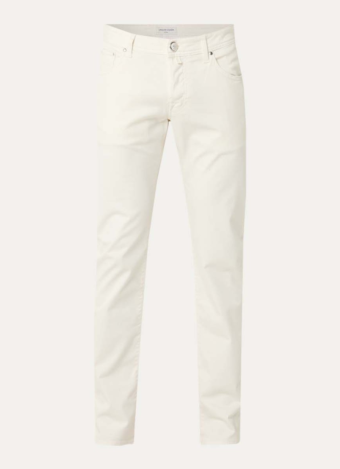 Jacob Cohën Nick slim fit jeans met gekleurde wassing - voorkant 3 gebroken wit