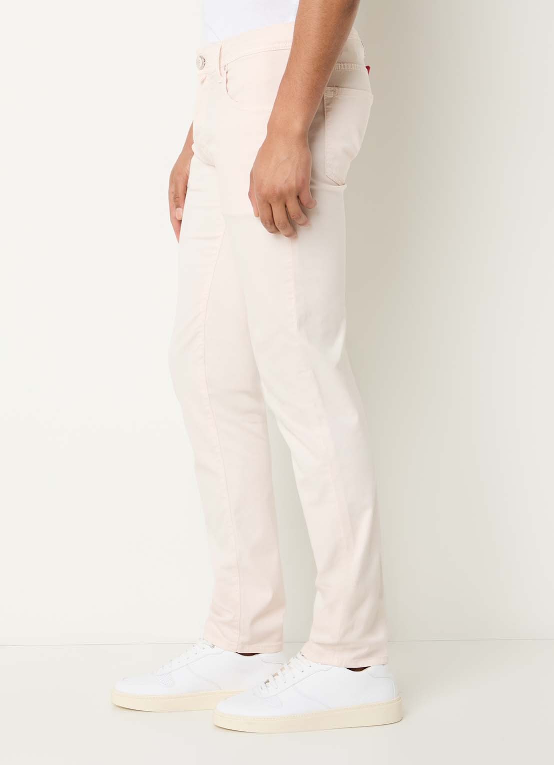 Jacob Cohën Nick slim fit jeans met gekleurde wassing - detail 3 creme