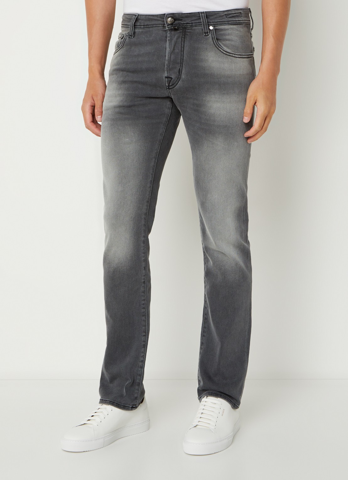 Jacob Cohën Nick slim fit jeans met gekleurde wassing  - detail 4 grijs