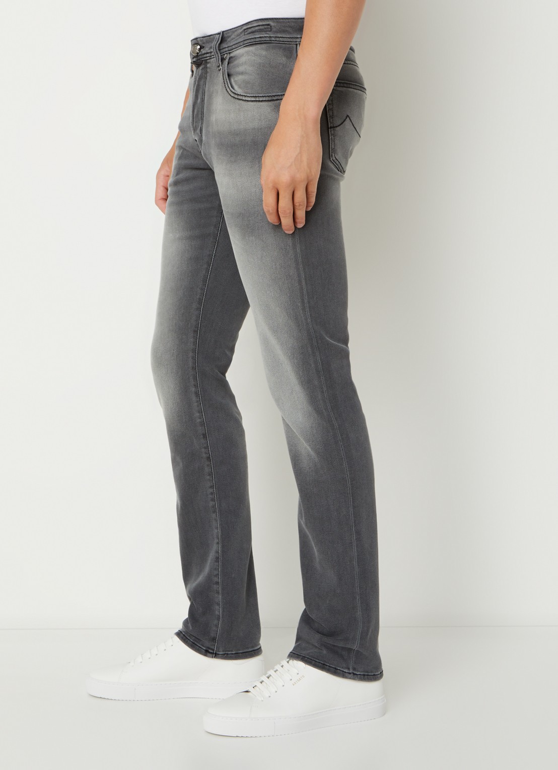 Jacob Cohën Nick slim fit jeans met gekleurde wassing  - detail 5 grijs