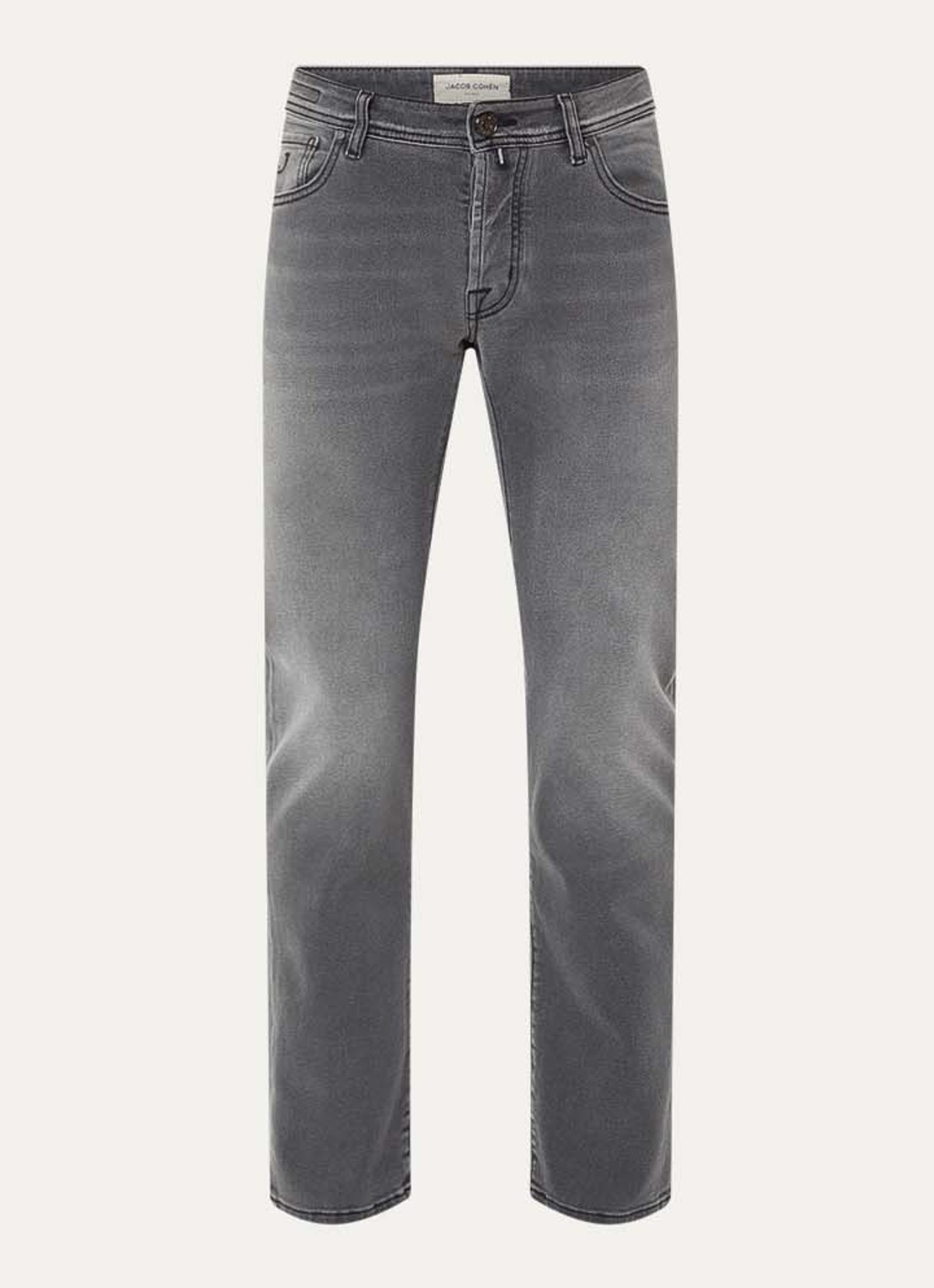 Jacob Cohën Nick slim fit jeans met gekleurde wassing - voorkant 4 donkergrijs