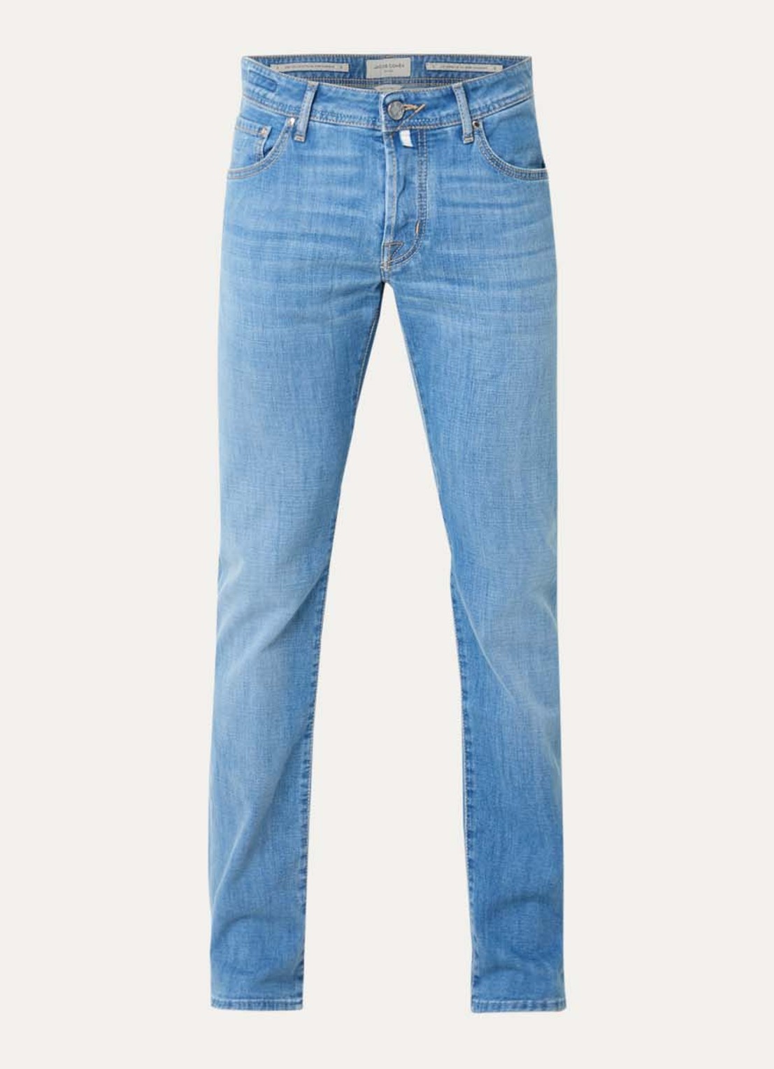 Jacob Cohën Nick slim fit jeans met lichte wassing - voorkant 4 indigo
