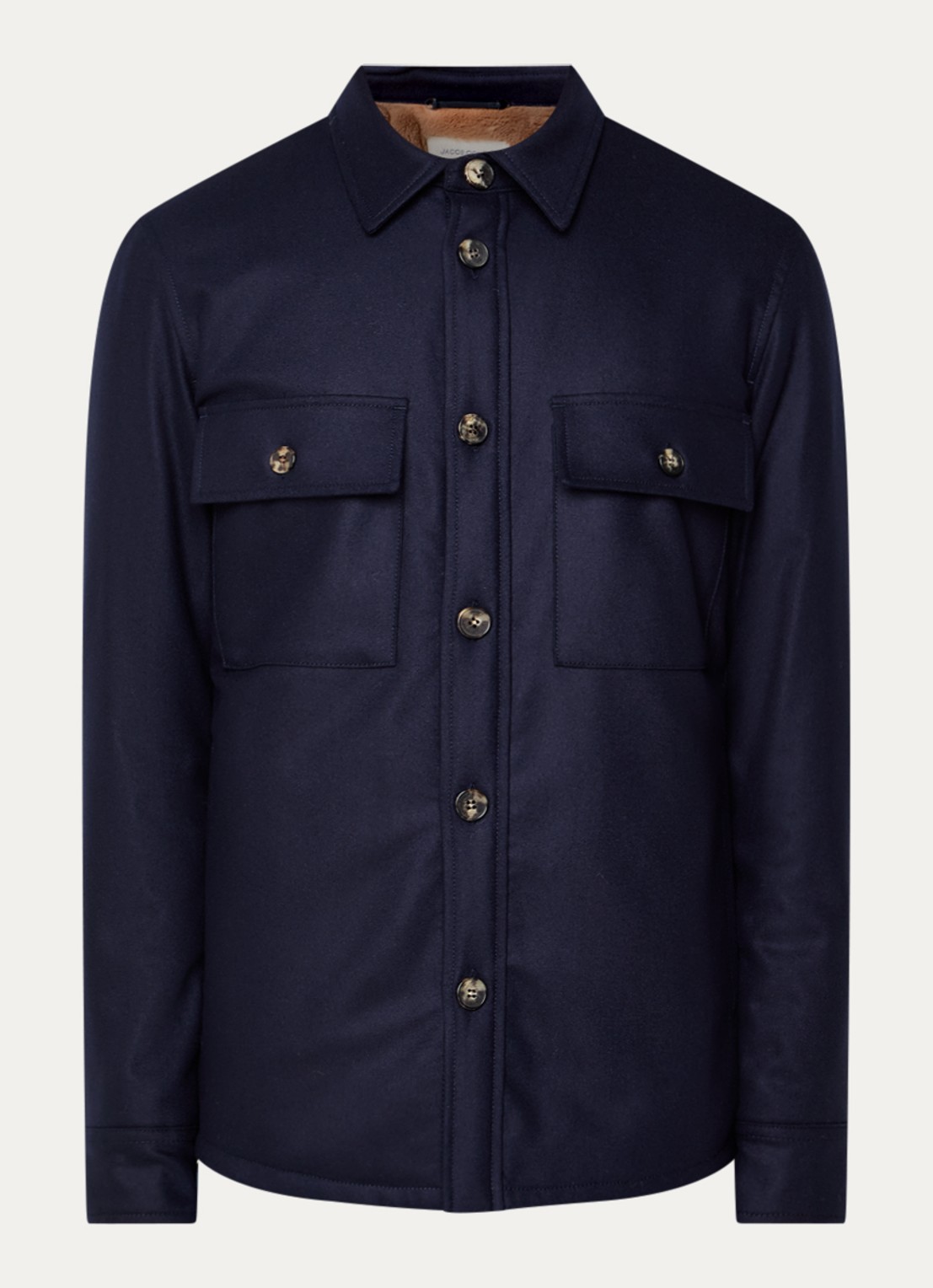 Jacob Cohën Regular fit overshirt met borstzakken - voorkant 3 donkerblauw