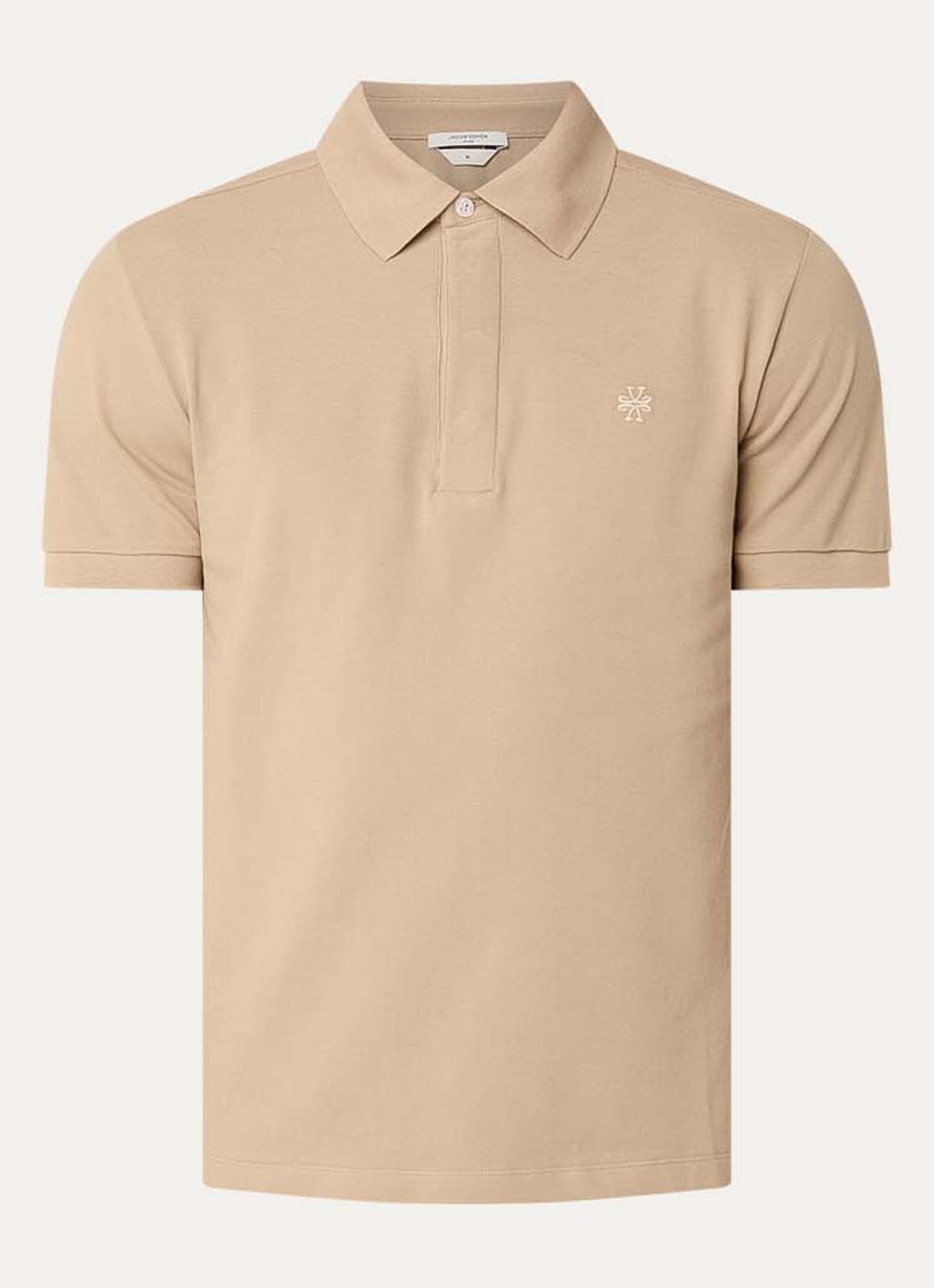 Jacob Cohën Regular fit polo van piqué katoen - voorkant 3 beige