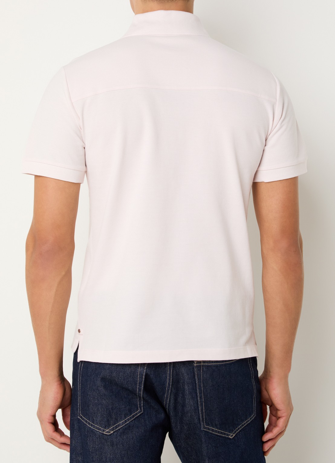 Jacob Cohën Regular fit polo van piqué katoen - achterkant 4 lichtroze