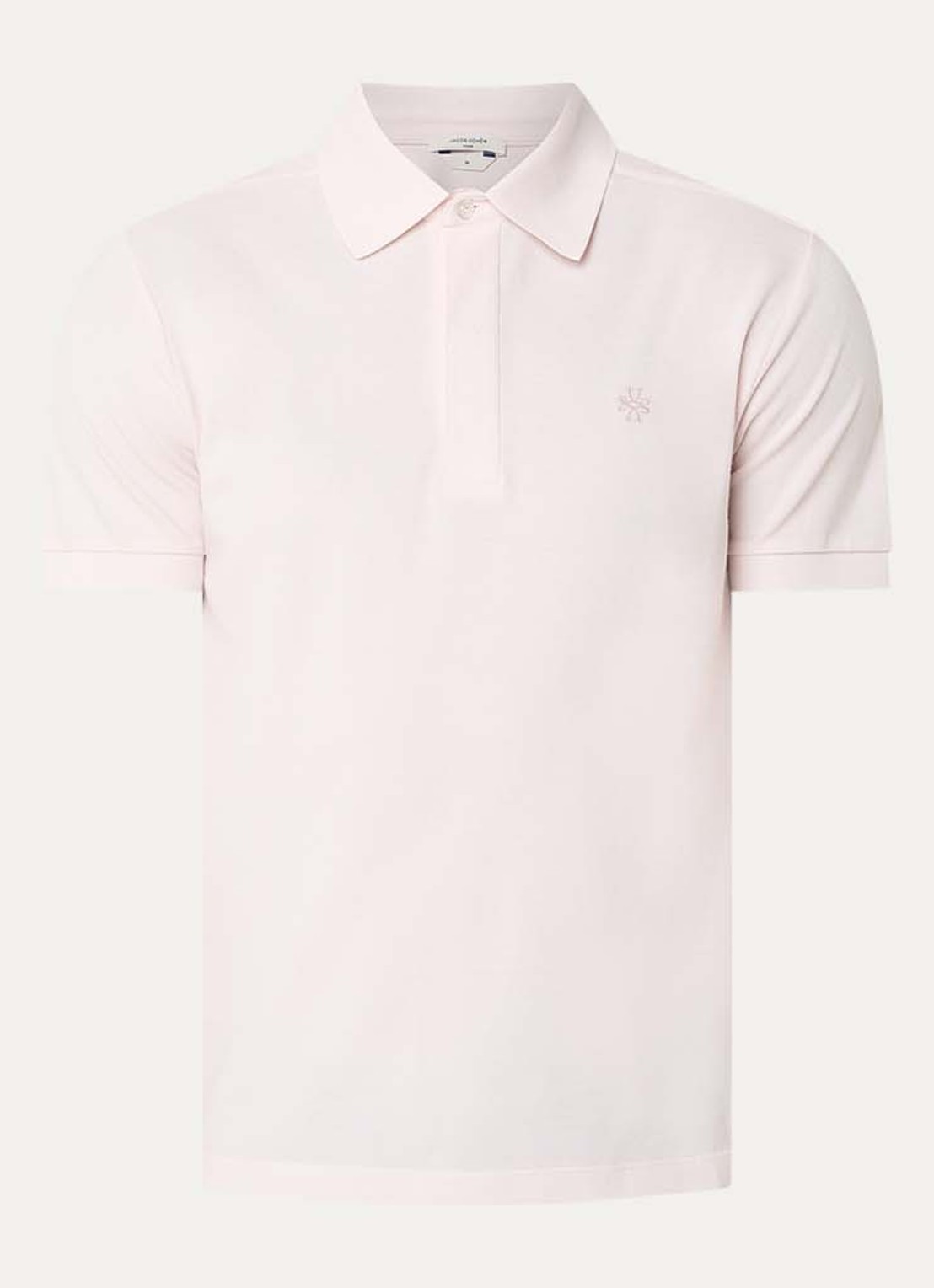 Jacob Cohën Regular fit polo van piqué katoen - voorkant 2 lichtroze